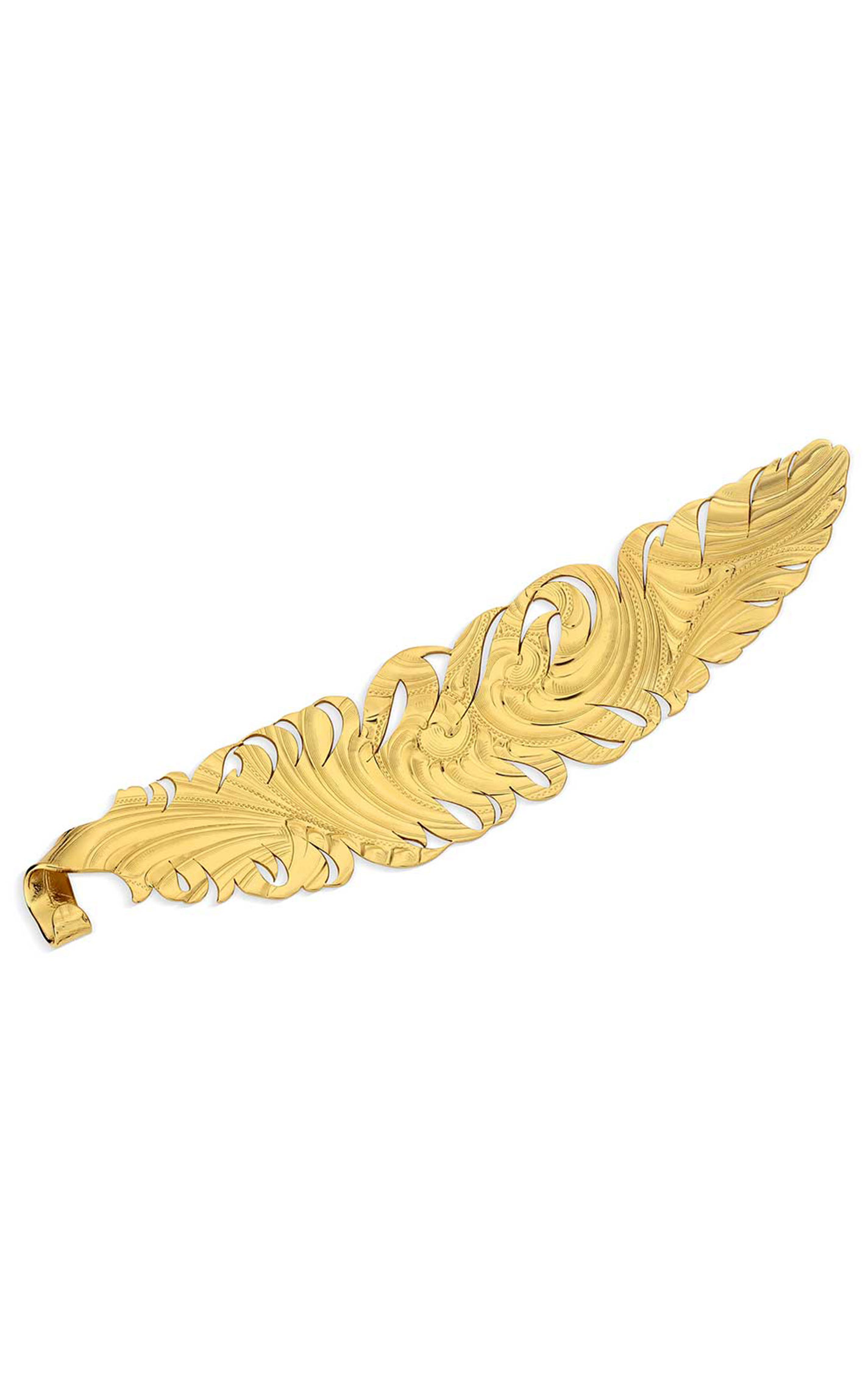 Montana Silversmiths Gold & Silver Vein Hat Feather - Image 2