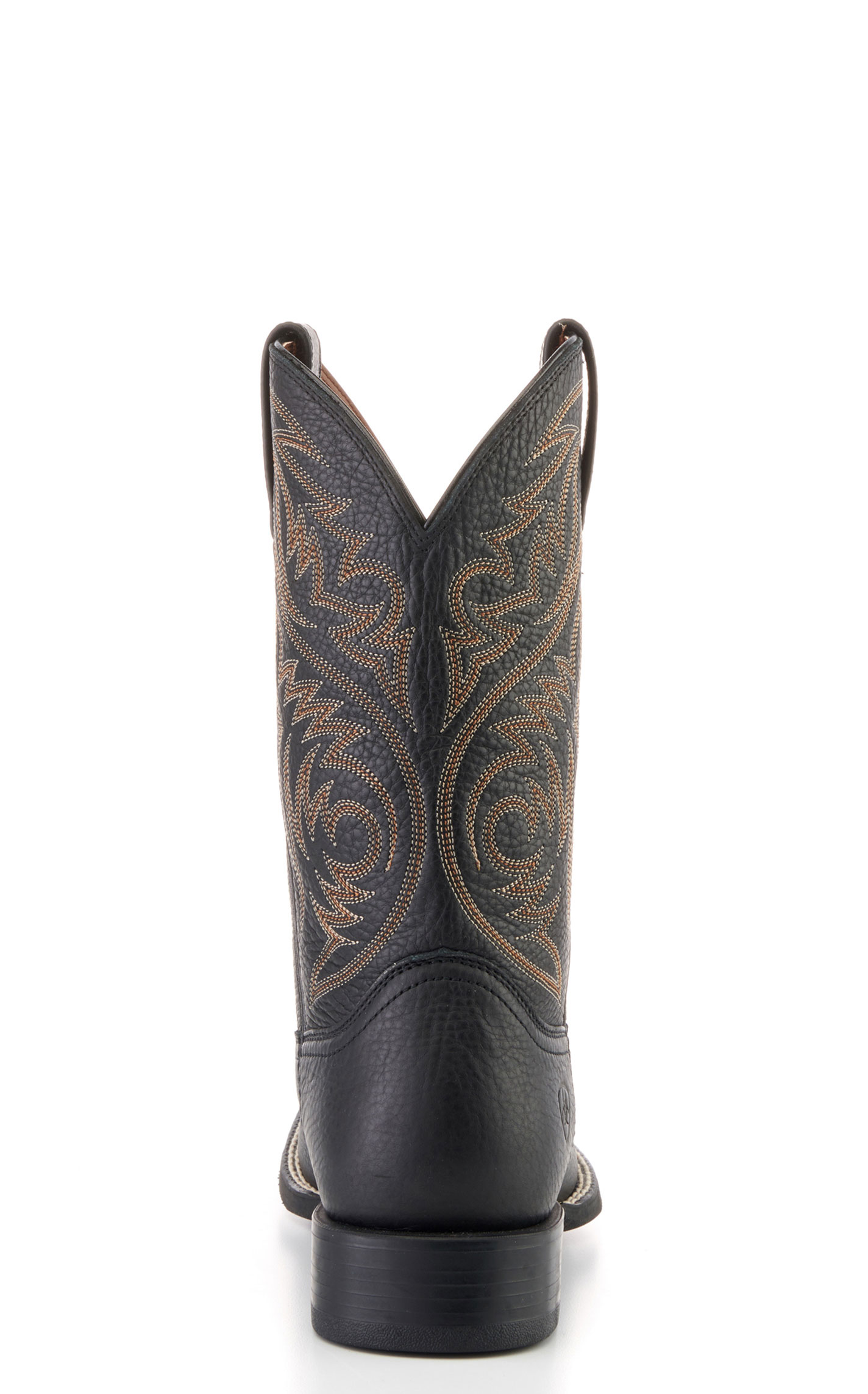 Ariat Men's Sport Herdsman Black Deertan Punchy Toe Cowboy Boots - Image 1