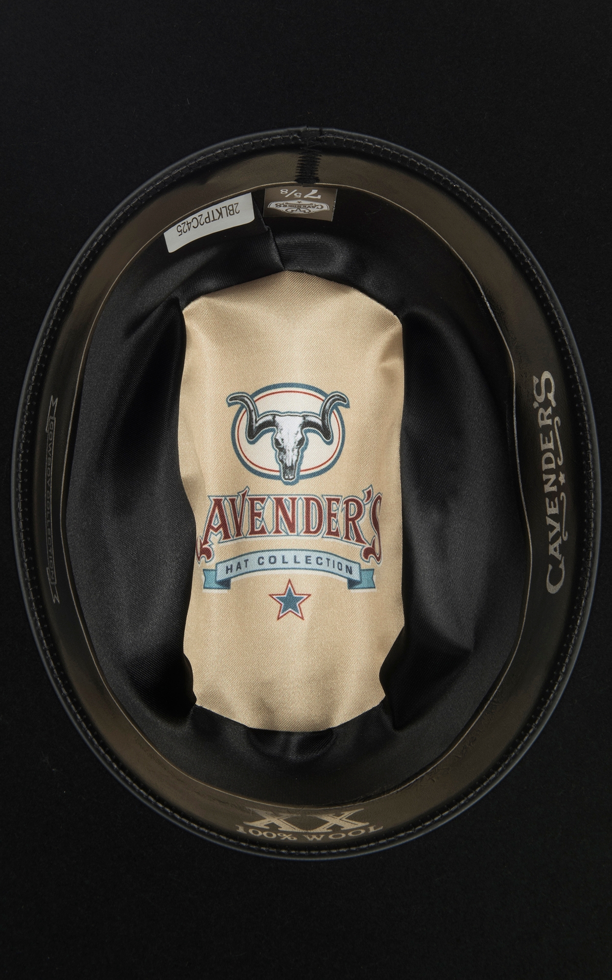 Cavender's Cowboy Collection 2X Black Wool Cowboy Hat - Image 1