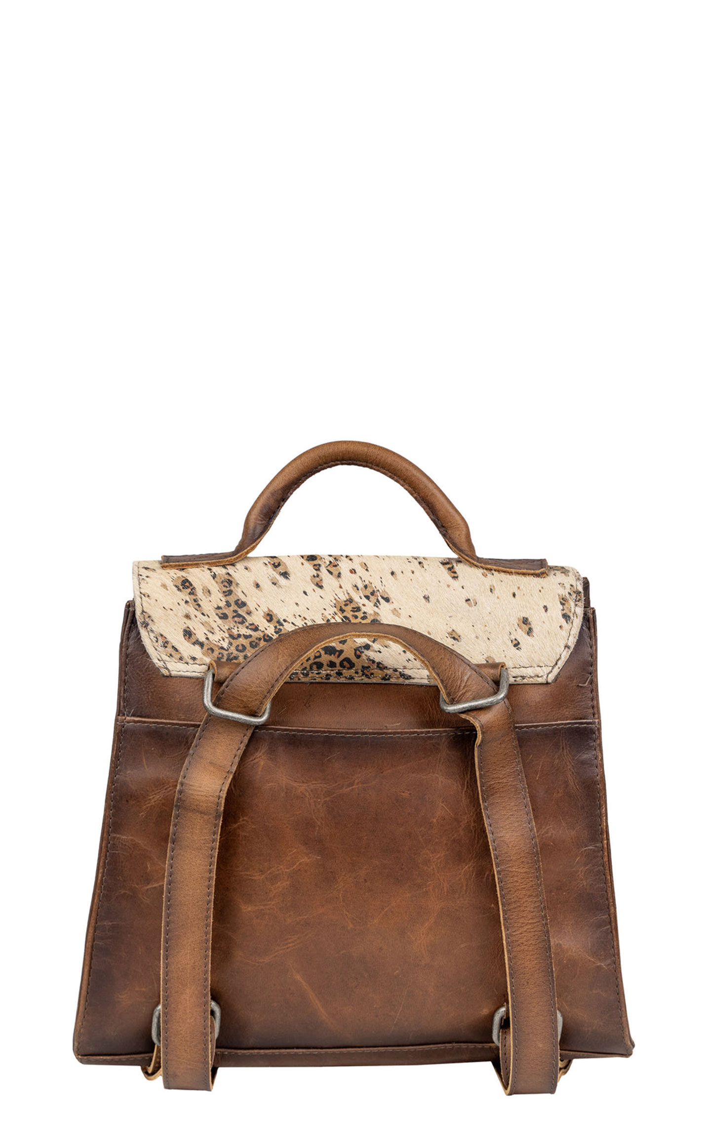 STS Ranchwear Cowhide Hair On Hide Serengeti Remi Backpack - Image 1