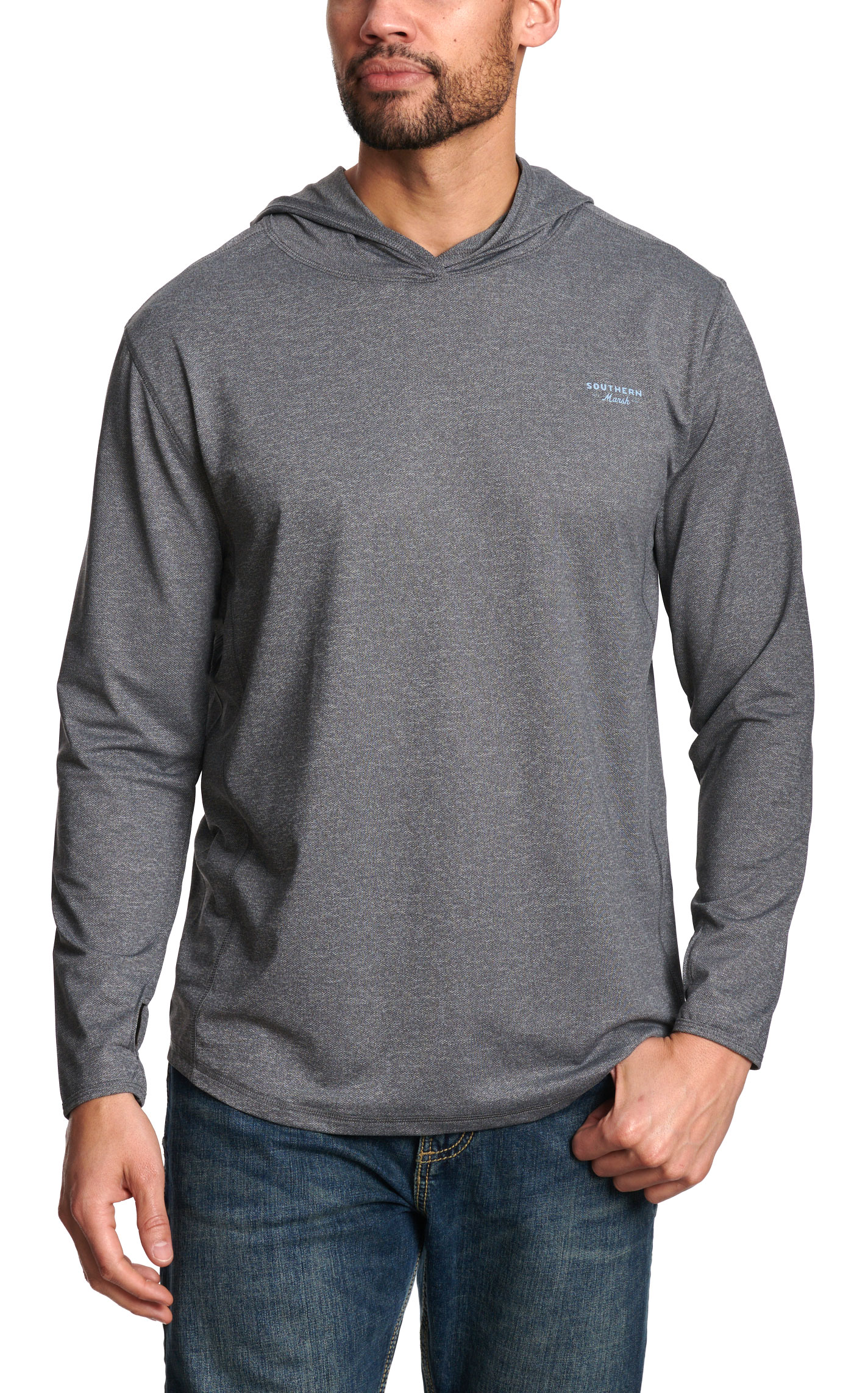 Southern Marsh Men's Gray Hoodie - Image 1