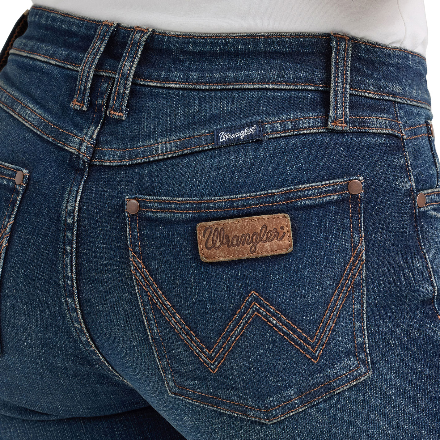 Wrangler Retro Mae Jane Women's Dark Wash Boot Cut Jeans - Image 1