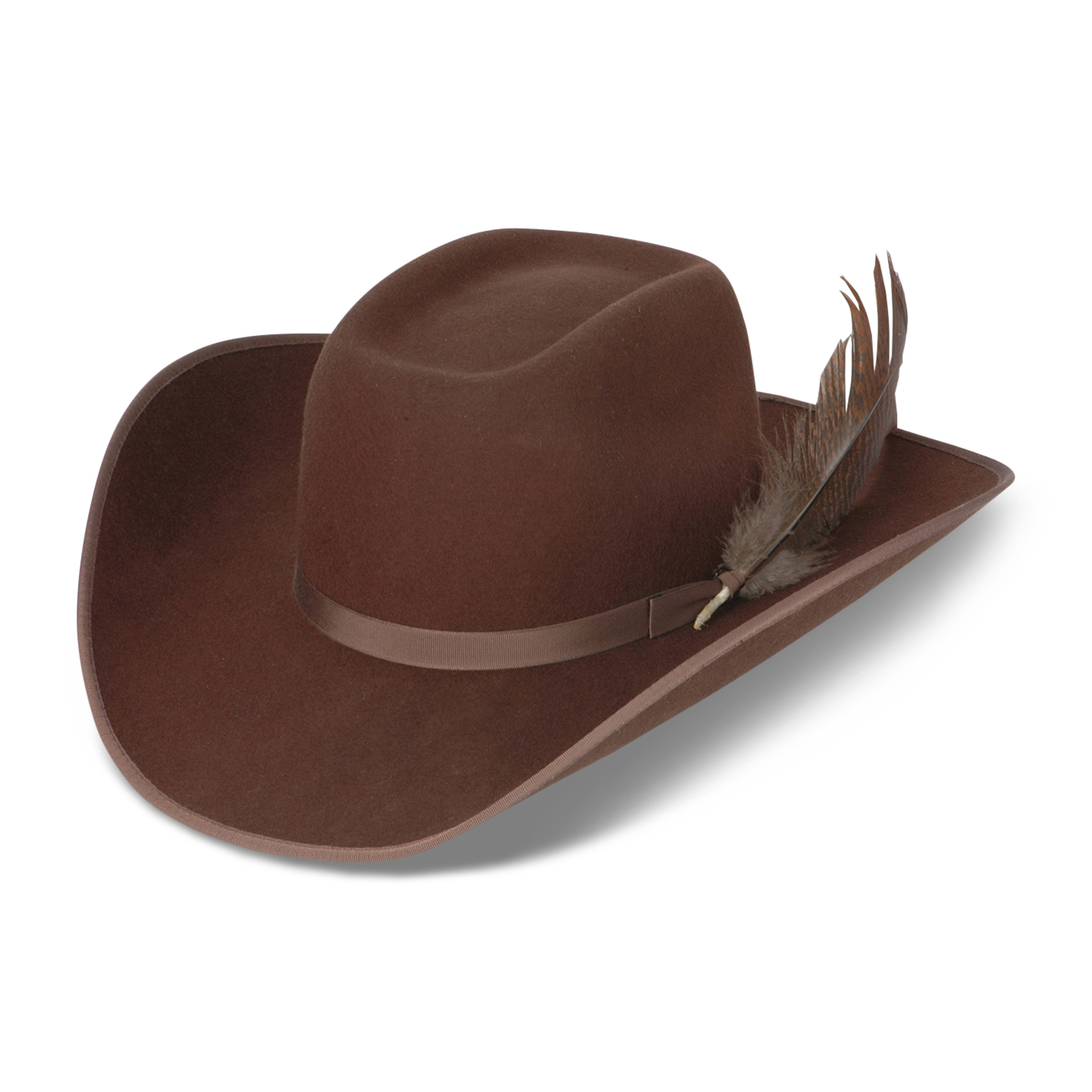 Resistol Kids' Holt Jr. Cordova Brown Felt Cowboy Hat - Image 1