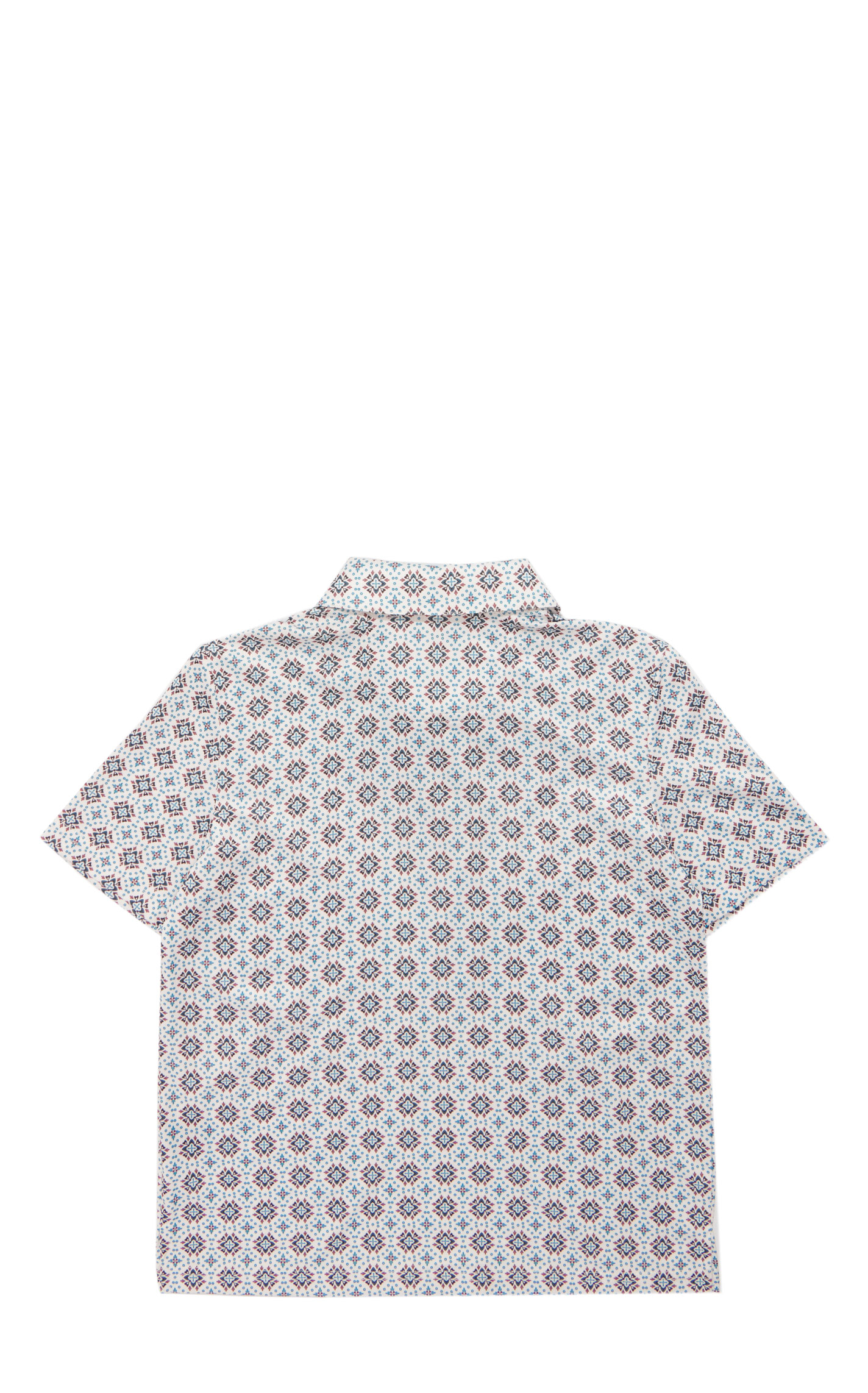 Rock & Roll Denim Boy's Natural Medallion Print Polo Shirt - Image 1