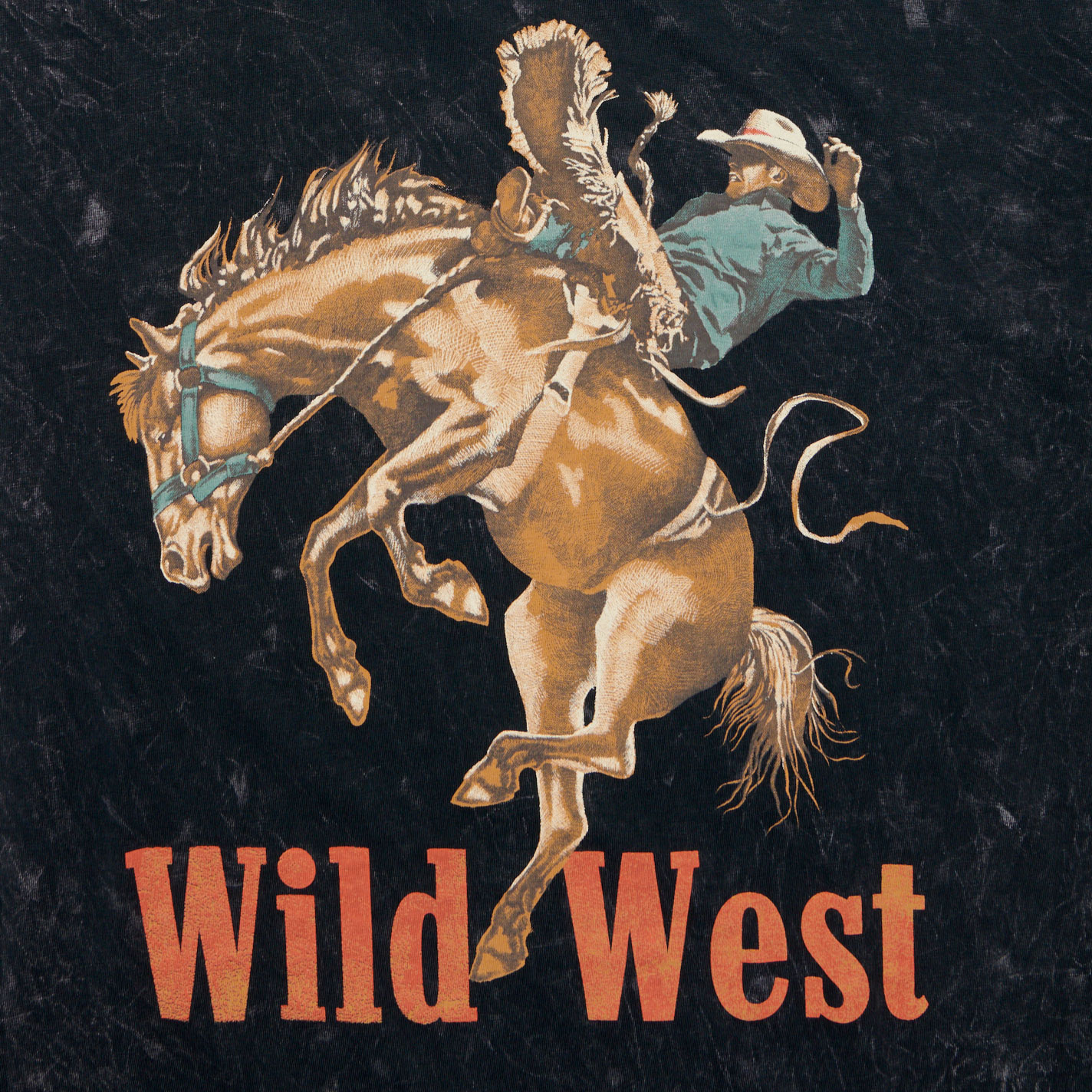 Lotus Fashion Women's Black Wild West Graphic T-Shirt - Plus Sizes - Image 1