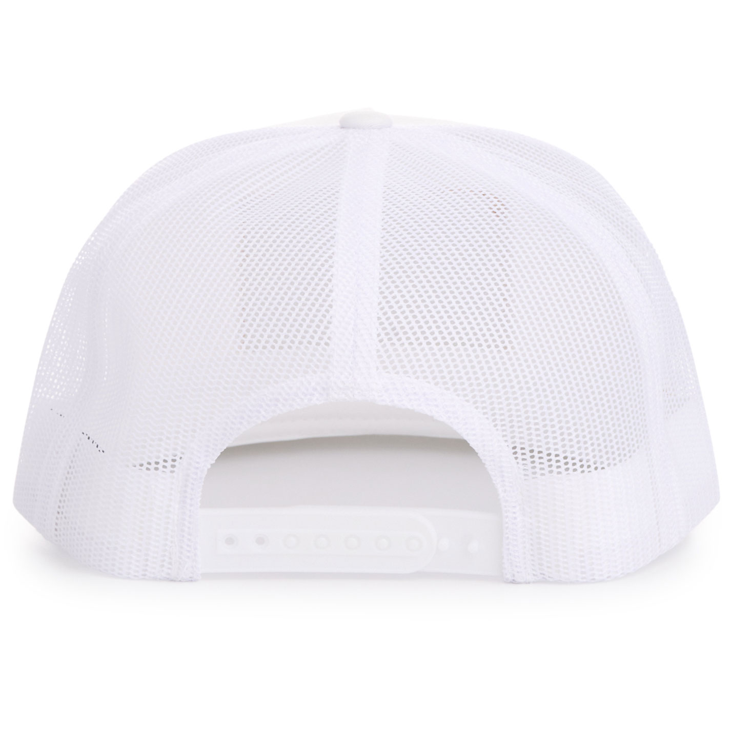 Whiskey Bent Hat Co. White & White Live the Brand Logo Patch Cap - Image 1