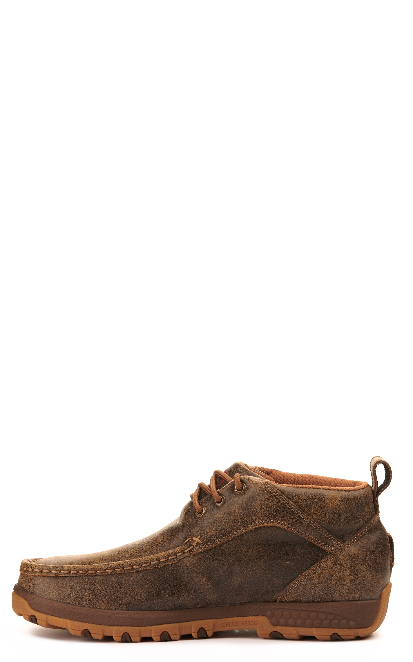 Twisted X Men's Bomber Brown Moc Toe Chukka Driving Casual Shoes - Image 1