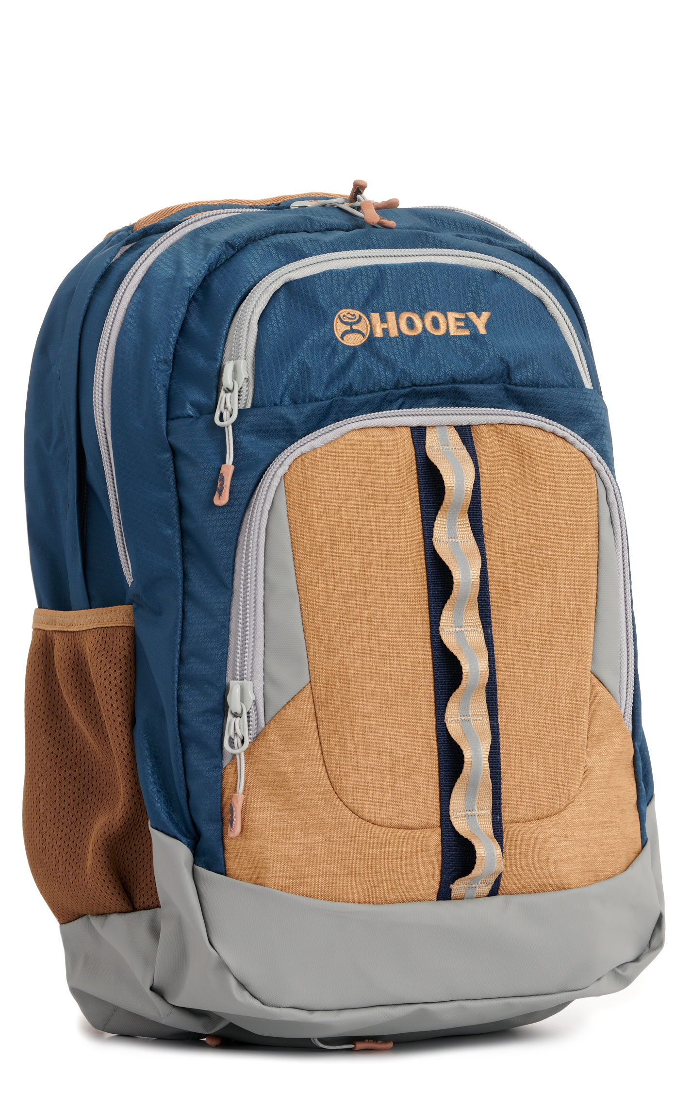 Hooey Men's OX Aegean Blue Cement & Caramel Water Resistant Backpack - Image 1