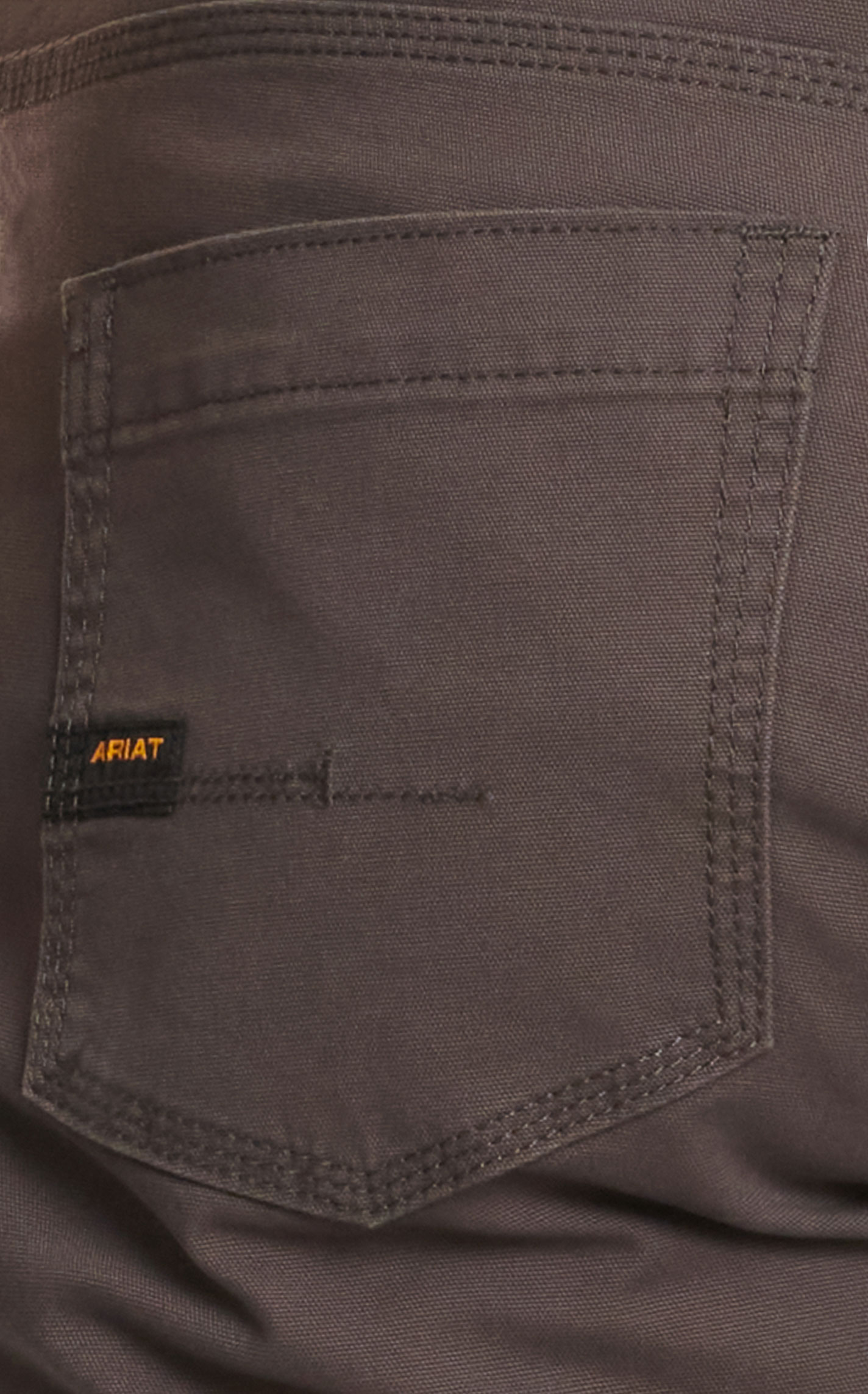 Ariat Men's Rebar M4 Gray Low Rise DuraStretch Made Tough Stackable Straight Leg Pant - Image 2