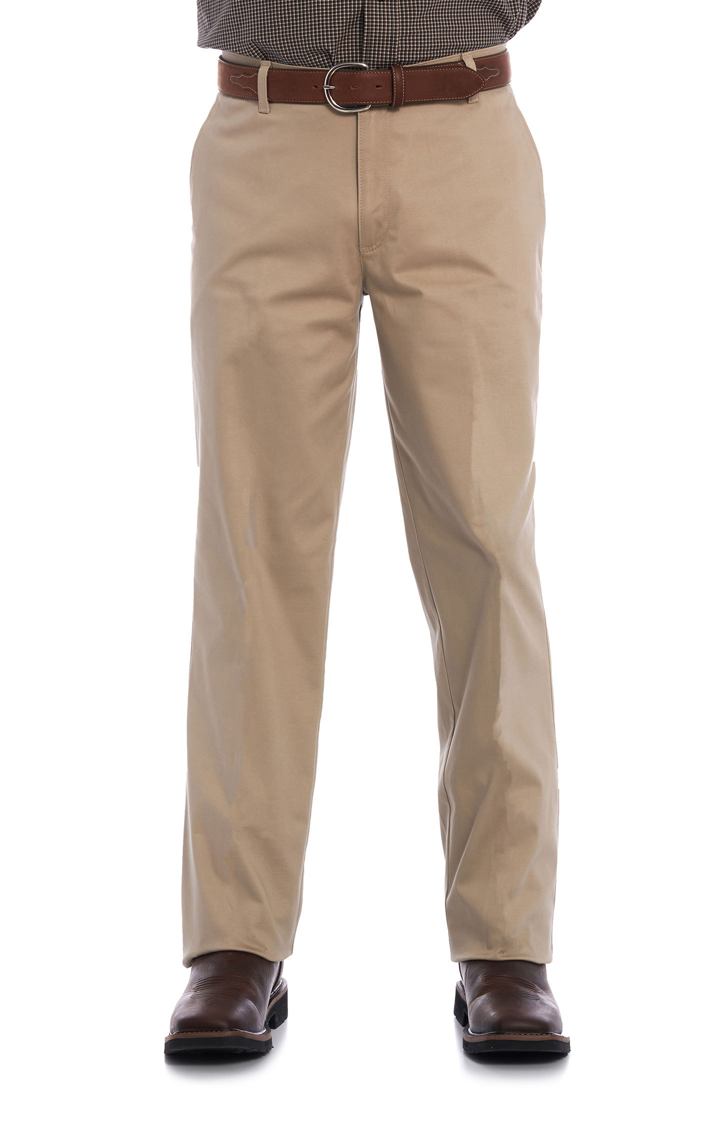 Wrangler Men's Casual Pebble Flat Front Relaxed Fit Pants - Image 1