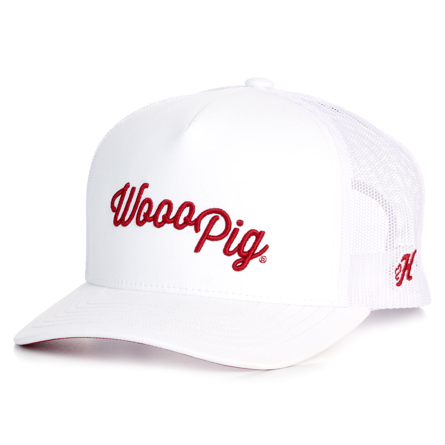 Hooey Collegiate Collection White Arkansas Wooo-Pig Embroidered Logo Cap - Image 1