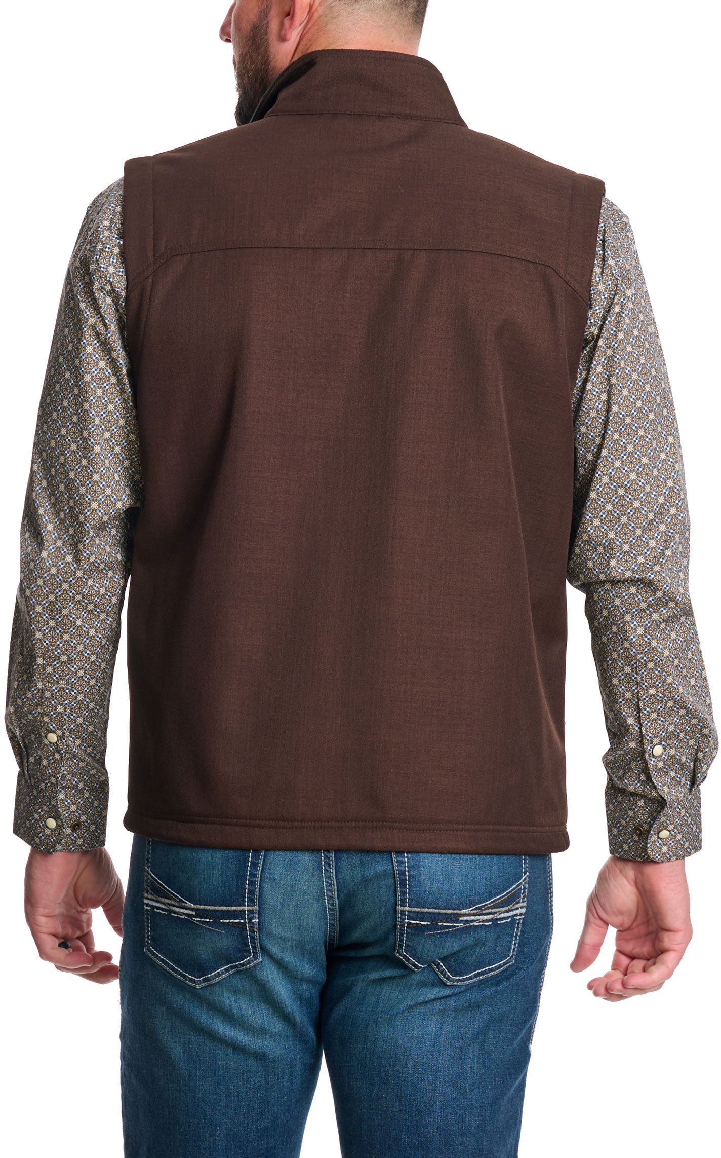 Rafter C Men's Brown Bonded Vest - Image 1