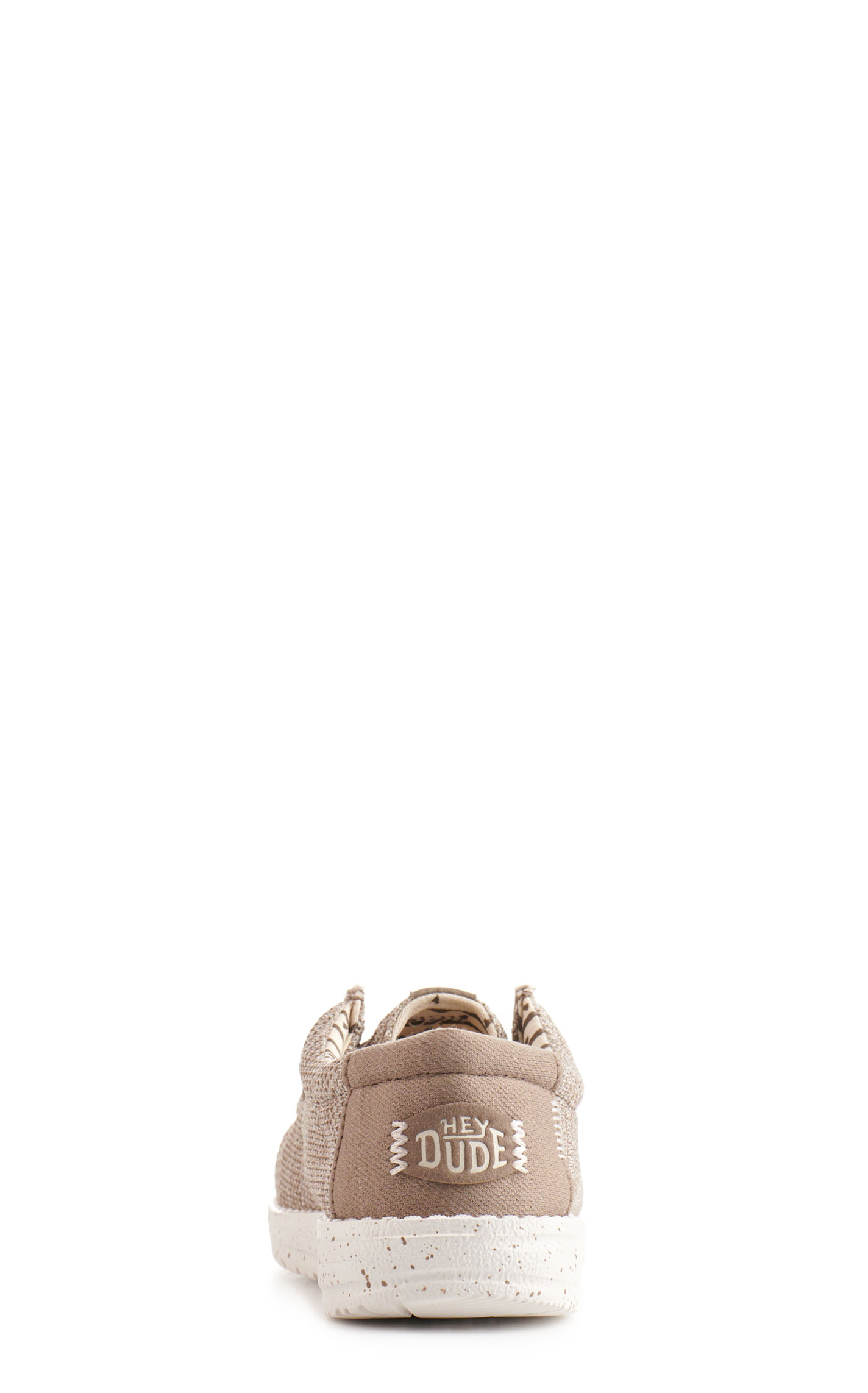Hey Dude Youth Wally Stretch Sox Tan Moc Toe Casual Shoes - Image 1