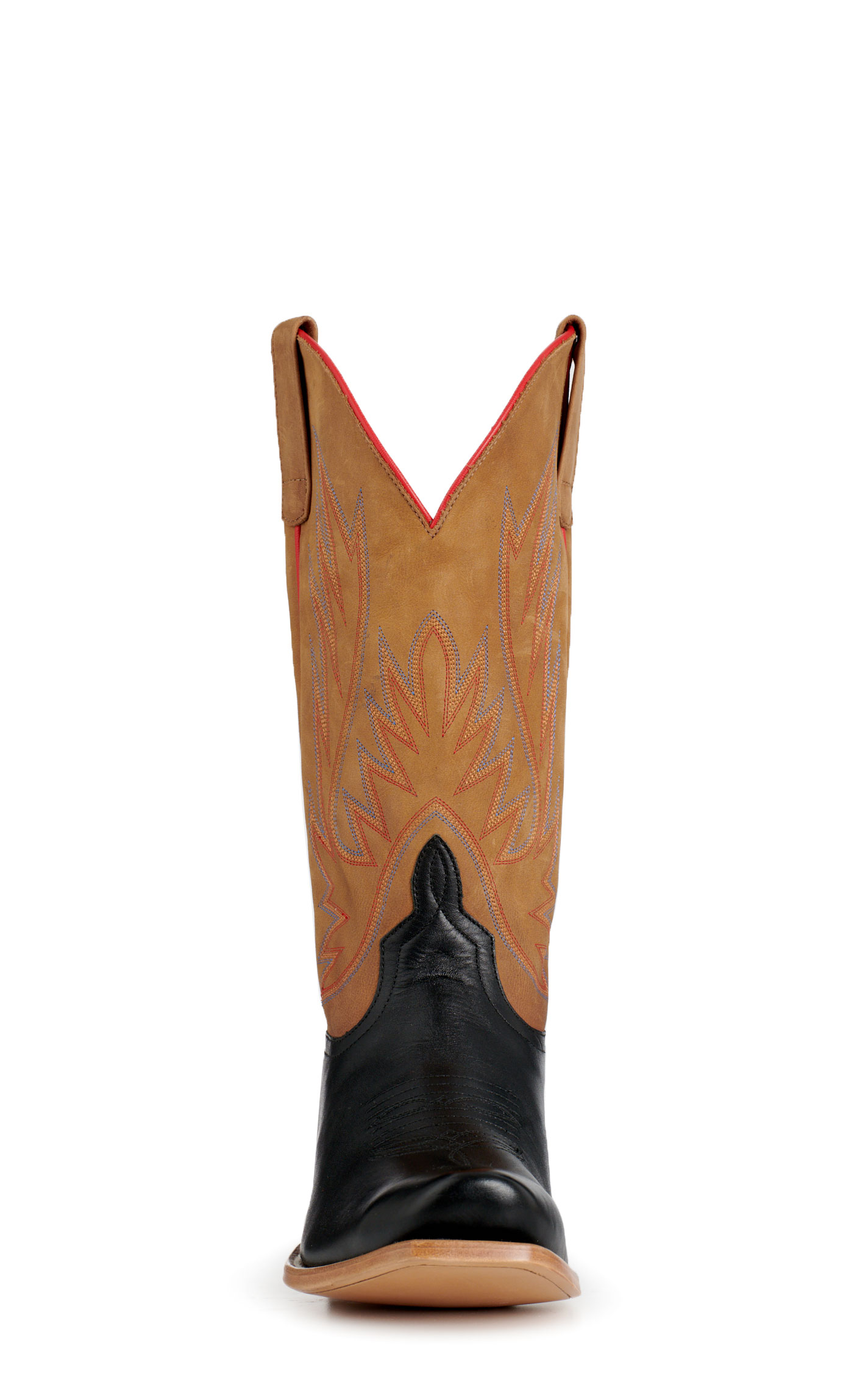 Anderson Bean Men's Horsepower Black & Copper Madcat Leather Snip Toe Cowboy Boots - Image 1