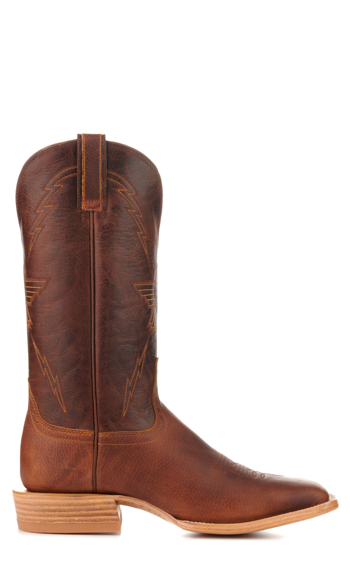 Hondo Men's Falcon Rust Oil-Tanned and Rust Brown Square Toe Cowboy Boots - Image 1