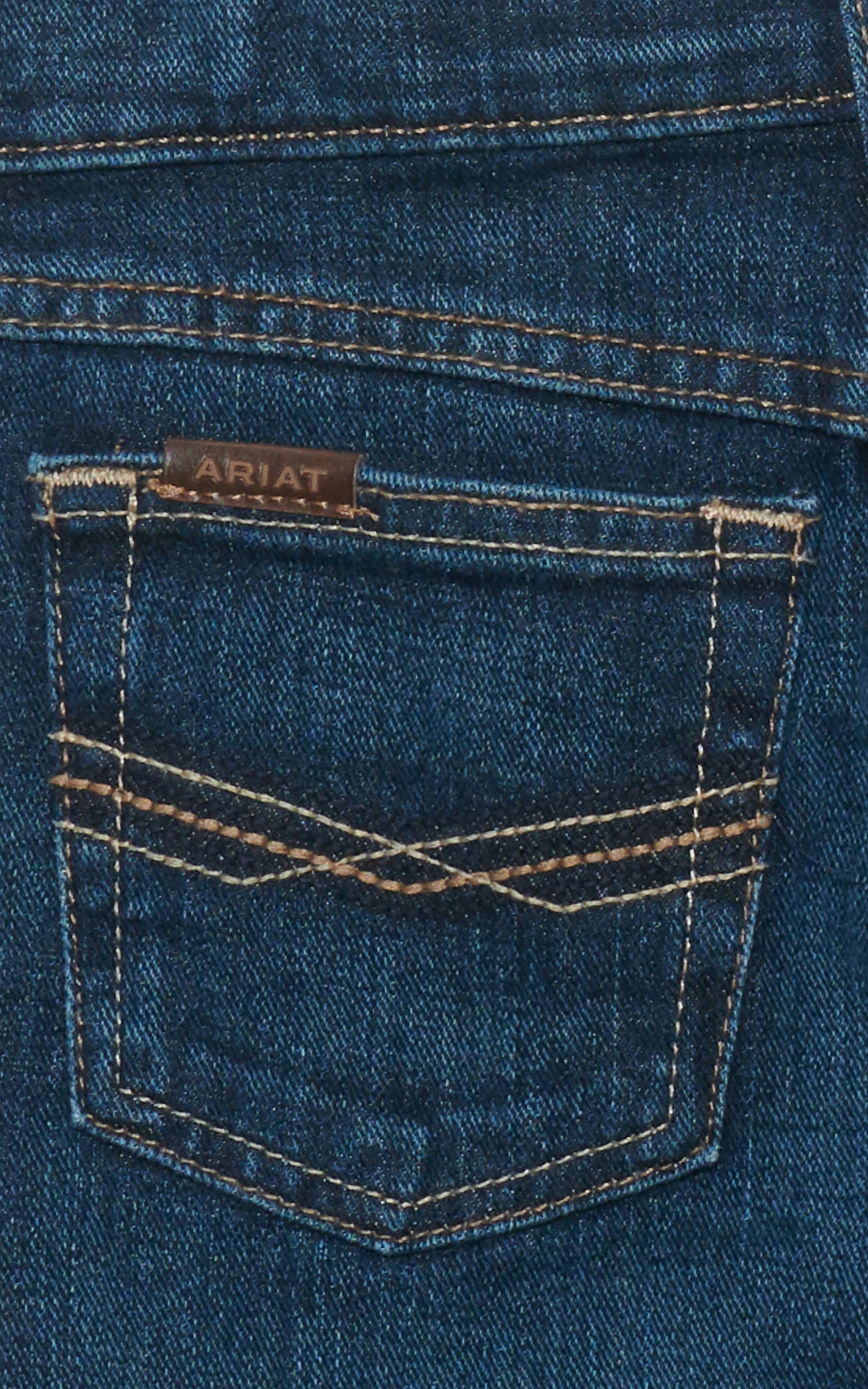 Ariat Boy's B4 Legacy Dark Wash Relaxed Fit Boot Cut Jeans - Image 1