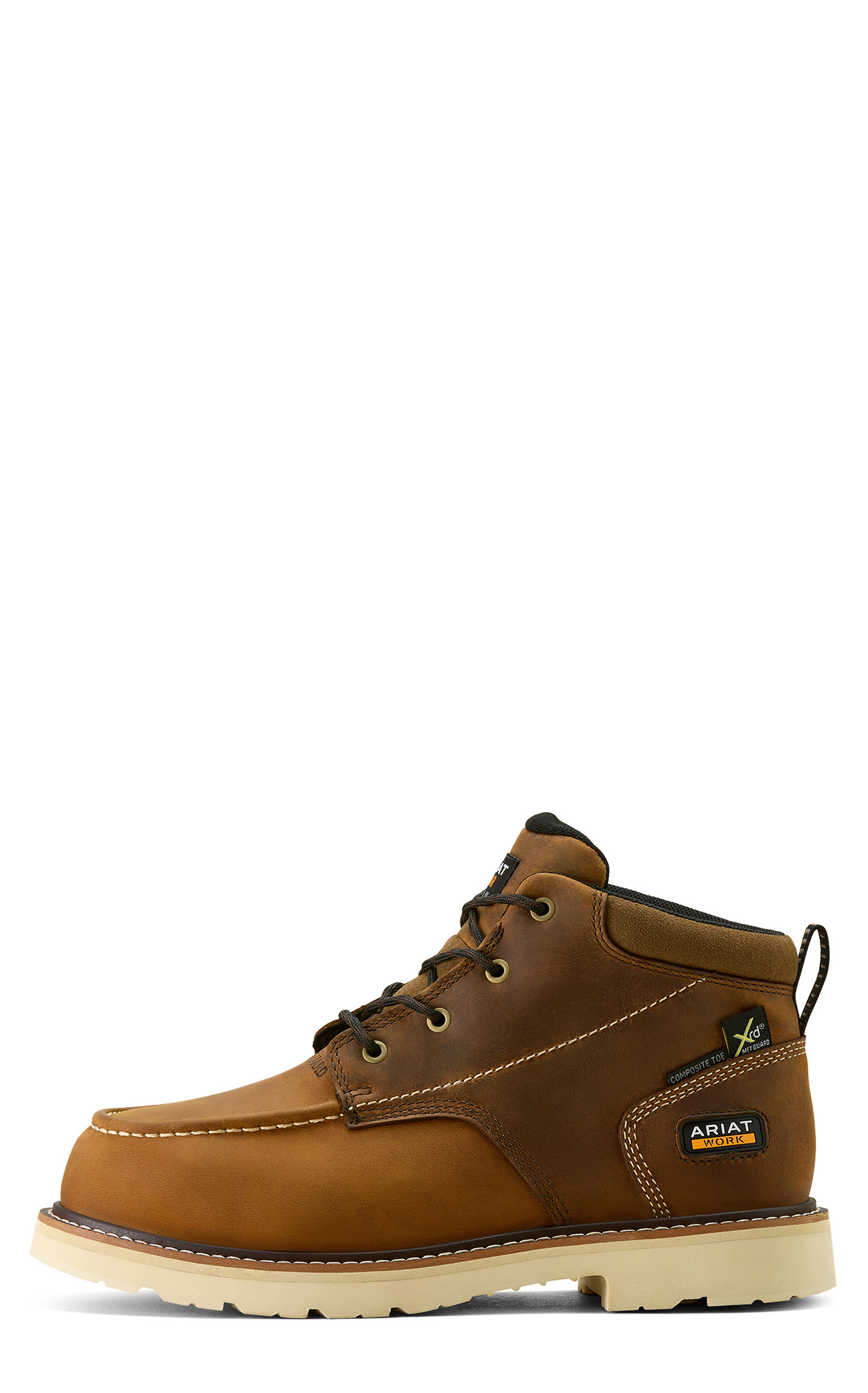 Ariat Men's Rebar Lift Chukka Distressed Brown Composite Round Toe Work Boots - Image 1