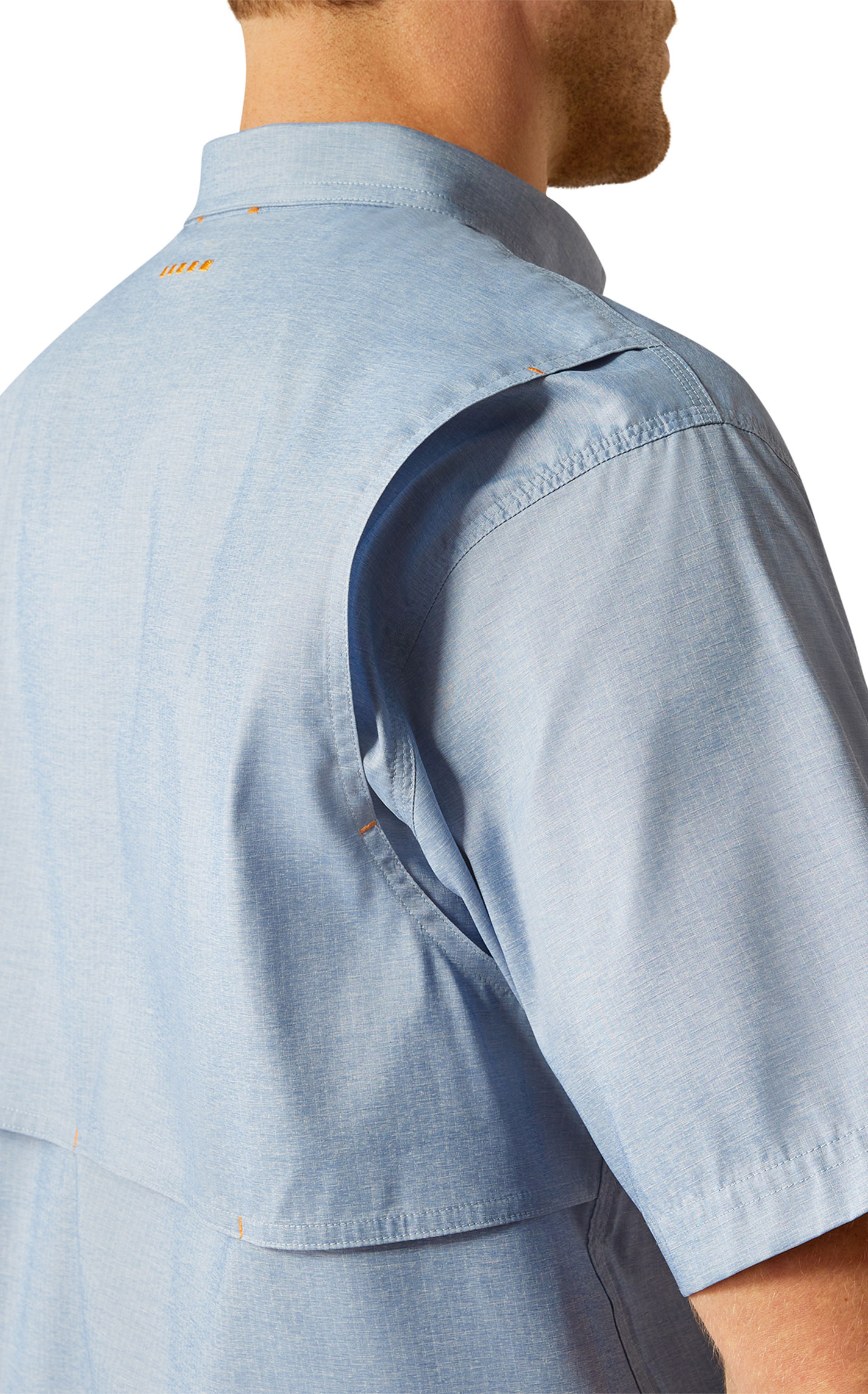 Ariat Men's Rebar VentTek Strong Blue Work Shirt - Image 5
