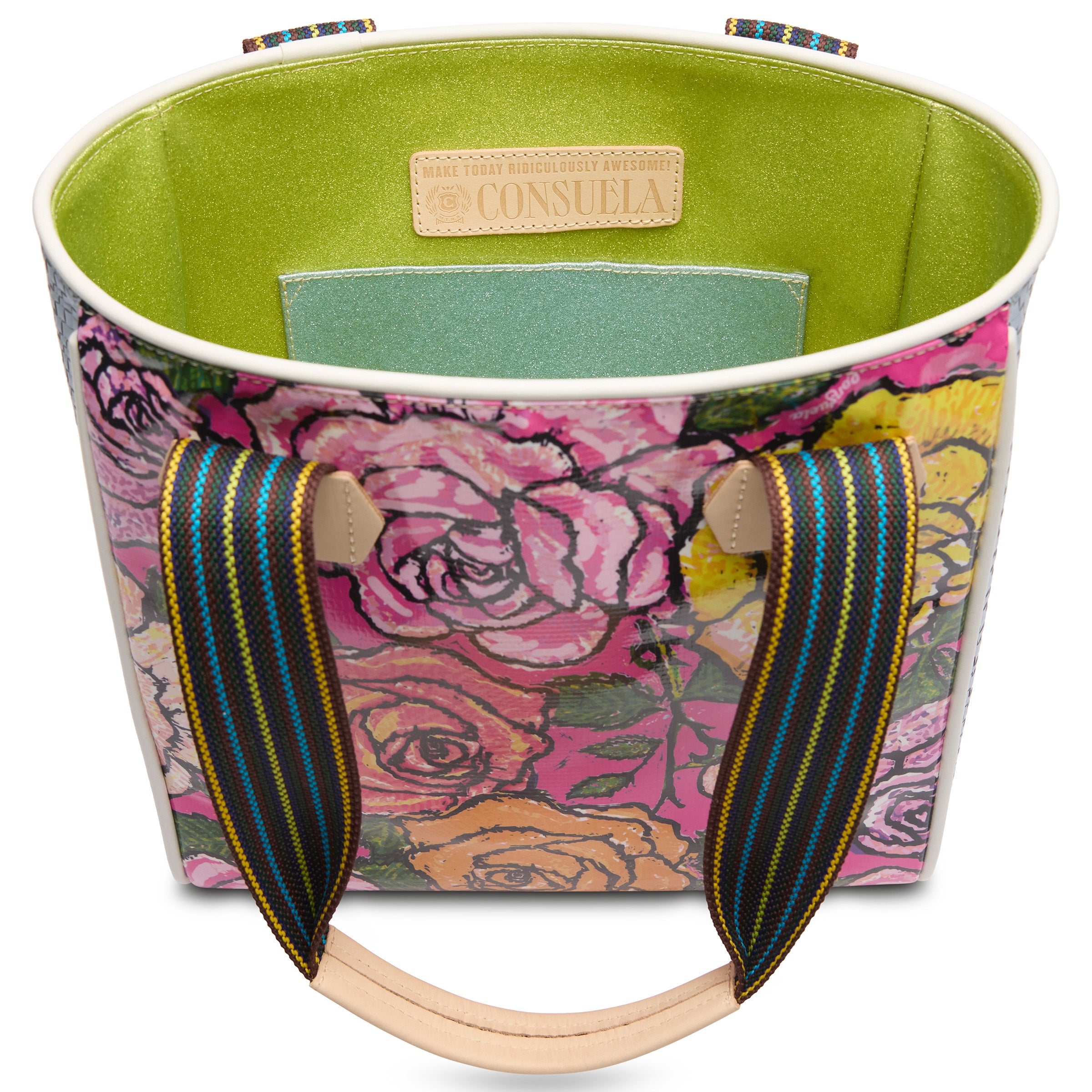 Consuela Lily Hot Pink & Roses Classic Tote Bag - Image 1