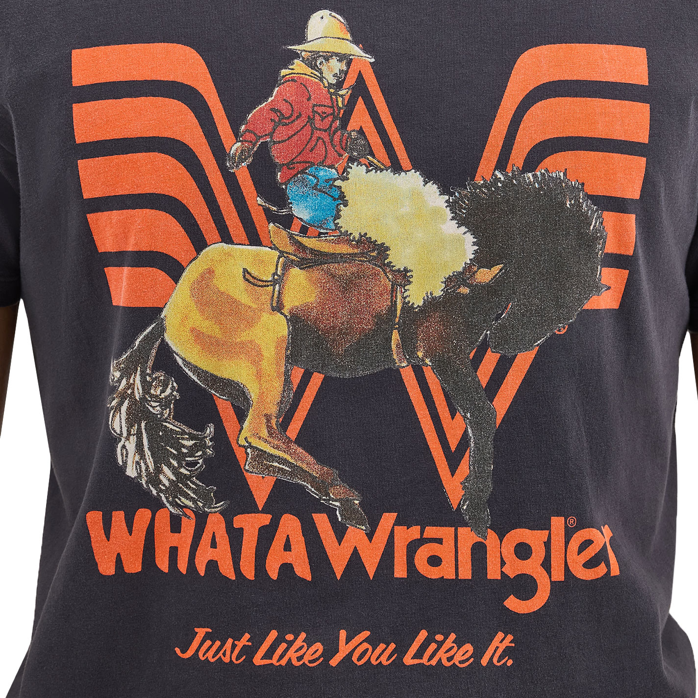 Wrangler x Whataburger Black ‘Long Live Burgers’ Graphic Short Sleeve T-Shirt - Image 1