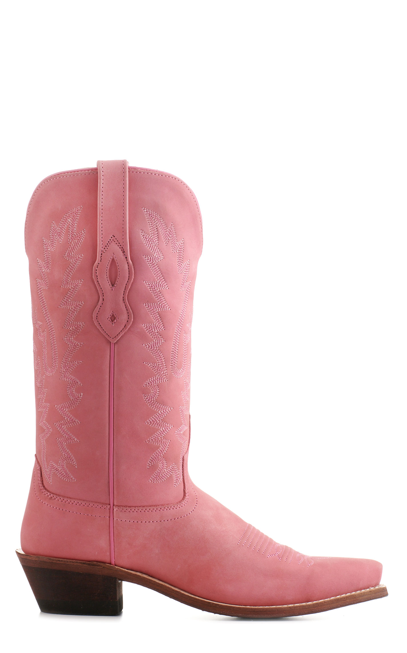Old West Women's Bubblegum Pink Snip Toe Cowboy Boots - Image 1