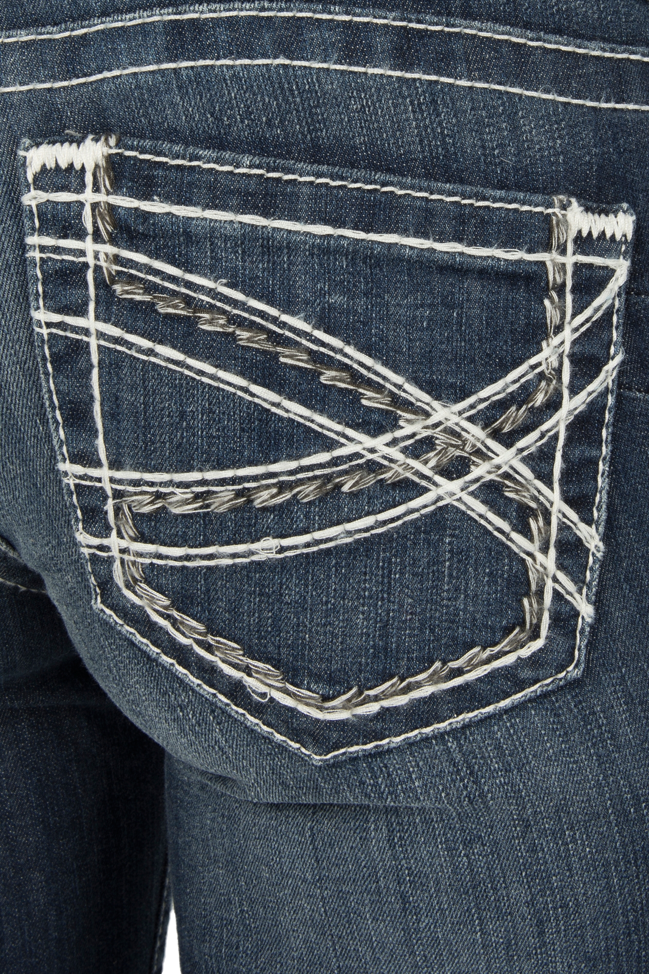 Ariat Women's REAL Entwined Medium Wash Boot Cut Stretch Jeans - Image 1