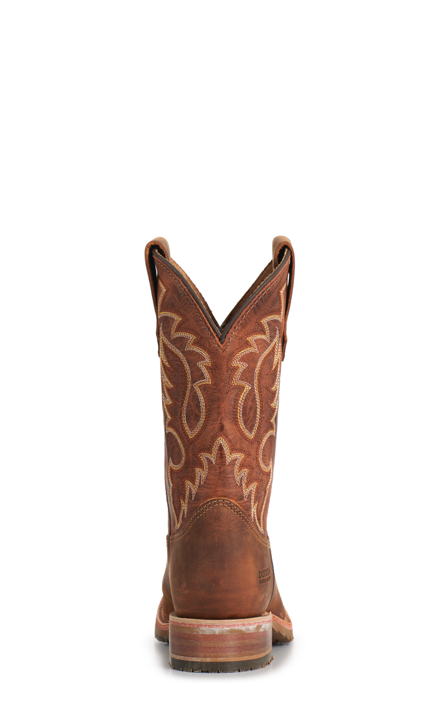 Double H Men's Kango Tobacco & Tangerine Square Toe Cowboy Boots - Image 1