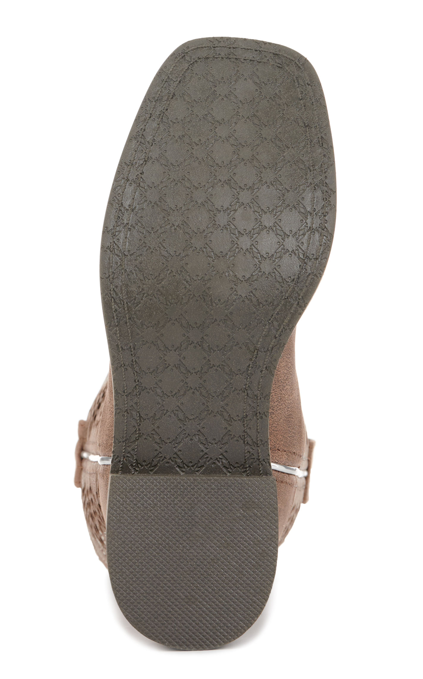 Smoky Mountain Youth Willow Chocolate with Silver Inlay Wide Square Toe Cowboy Boots - Image 1