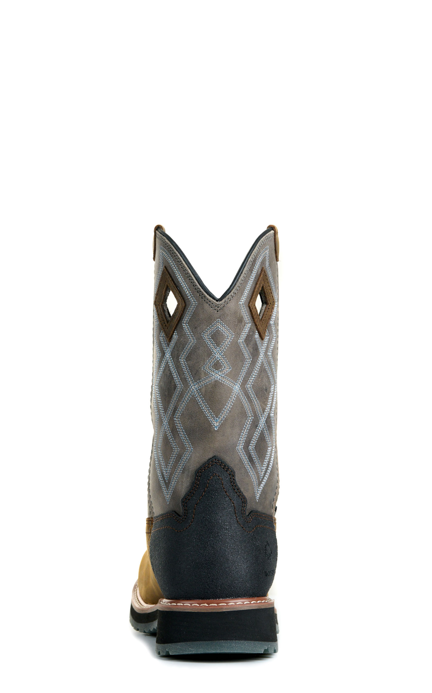 Wolverine Men's Rancher Pro Brown and Gray Wide Square Composite Toe Work Boots - Image 1