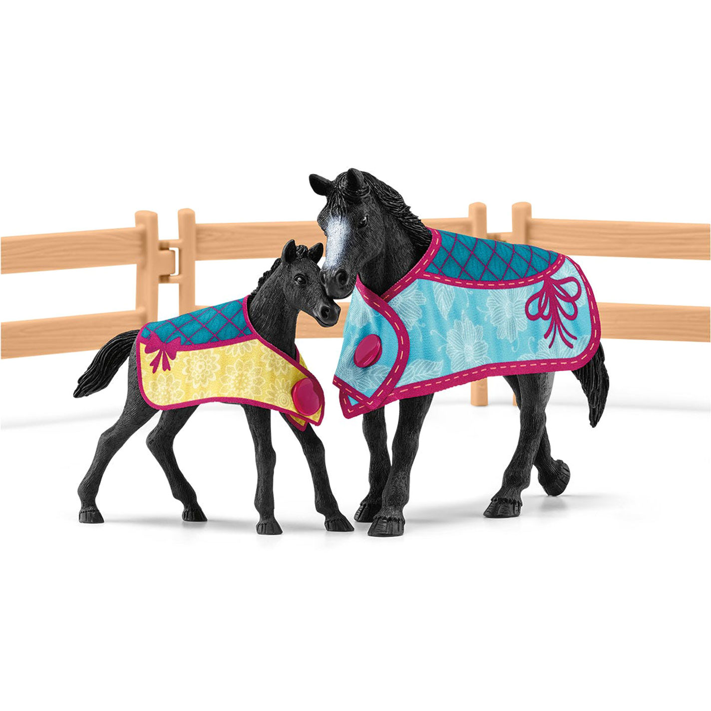 Schleigh Toys Colorful Mare & Foal Horse Box Toy Set - Image 5
