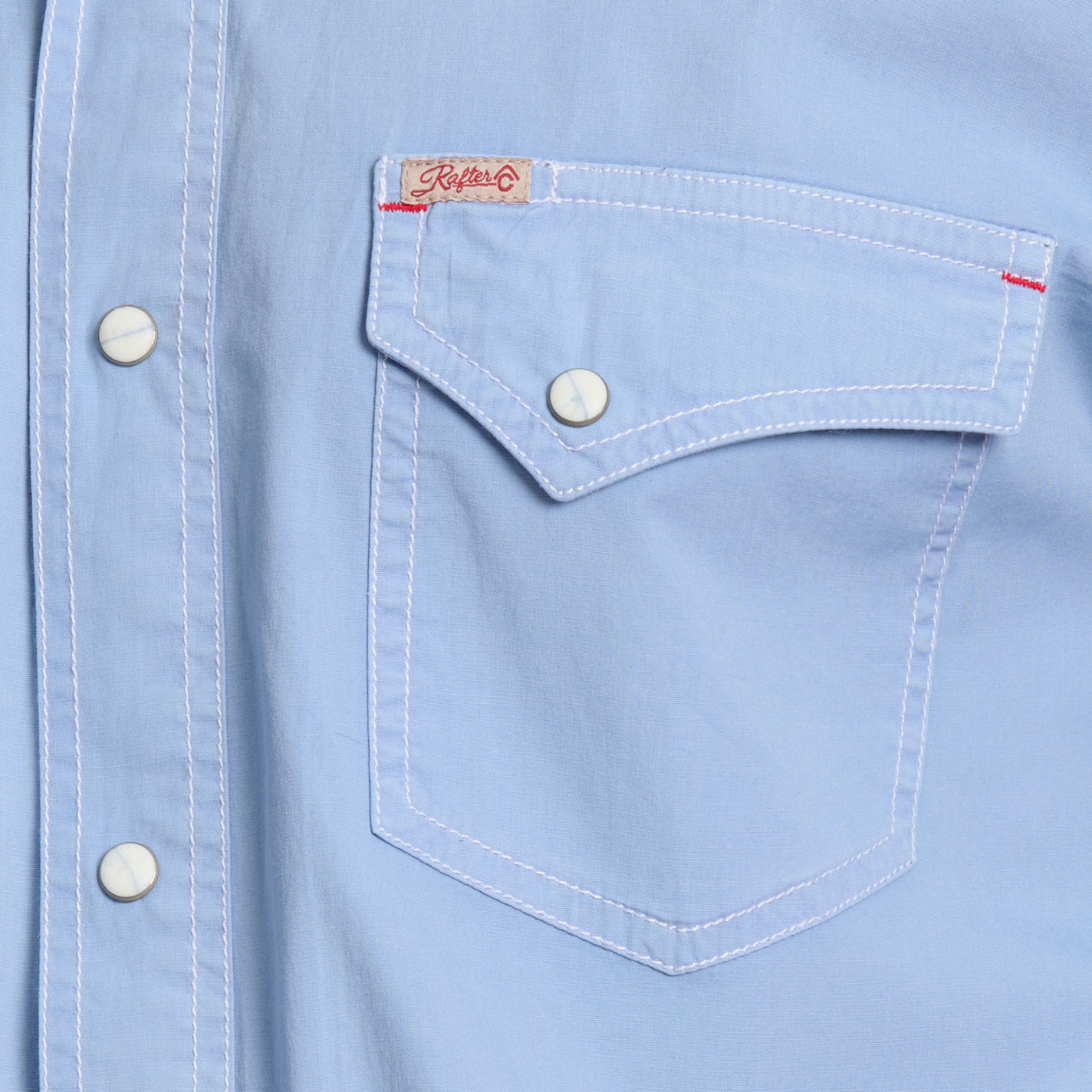 Rafter C Men's ProFlex45 Men's Solid Blue Western Shirt - Image 1