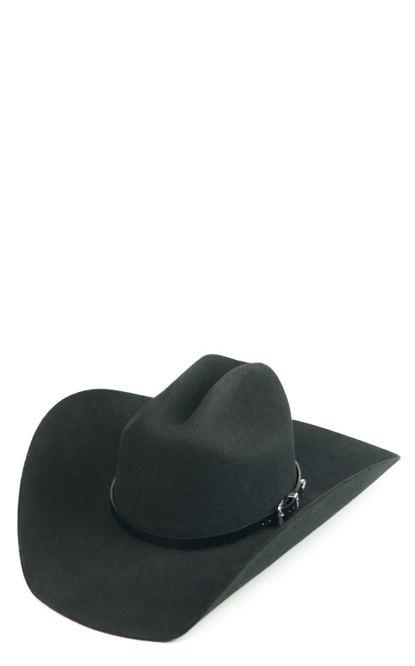 3D Belt Co. Smooth Black Leather Hatband - Image 1