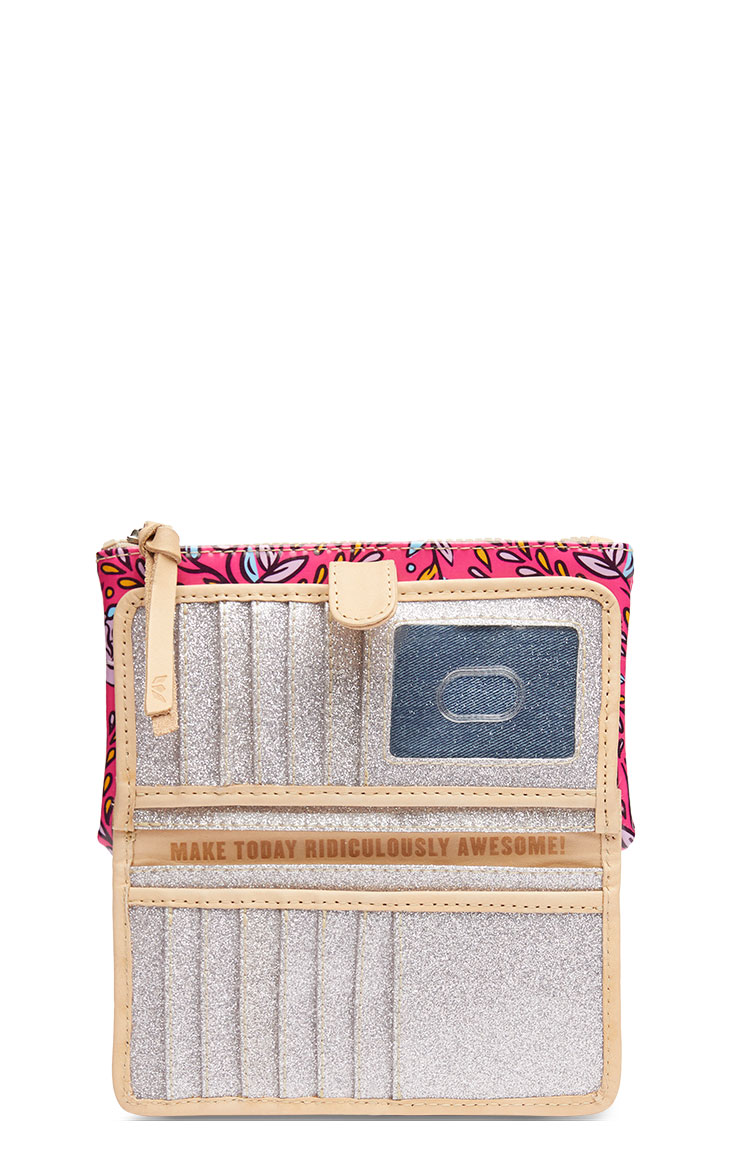 Consuela Molly Pink Floral Print Slim Wallet - Image 1