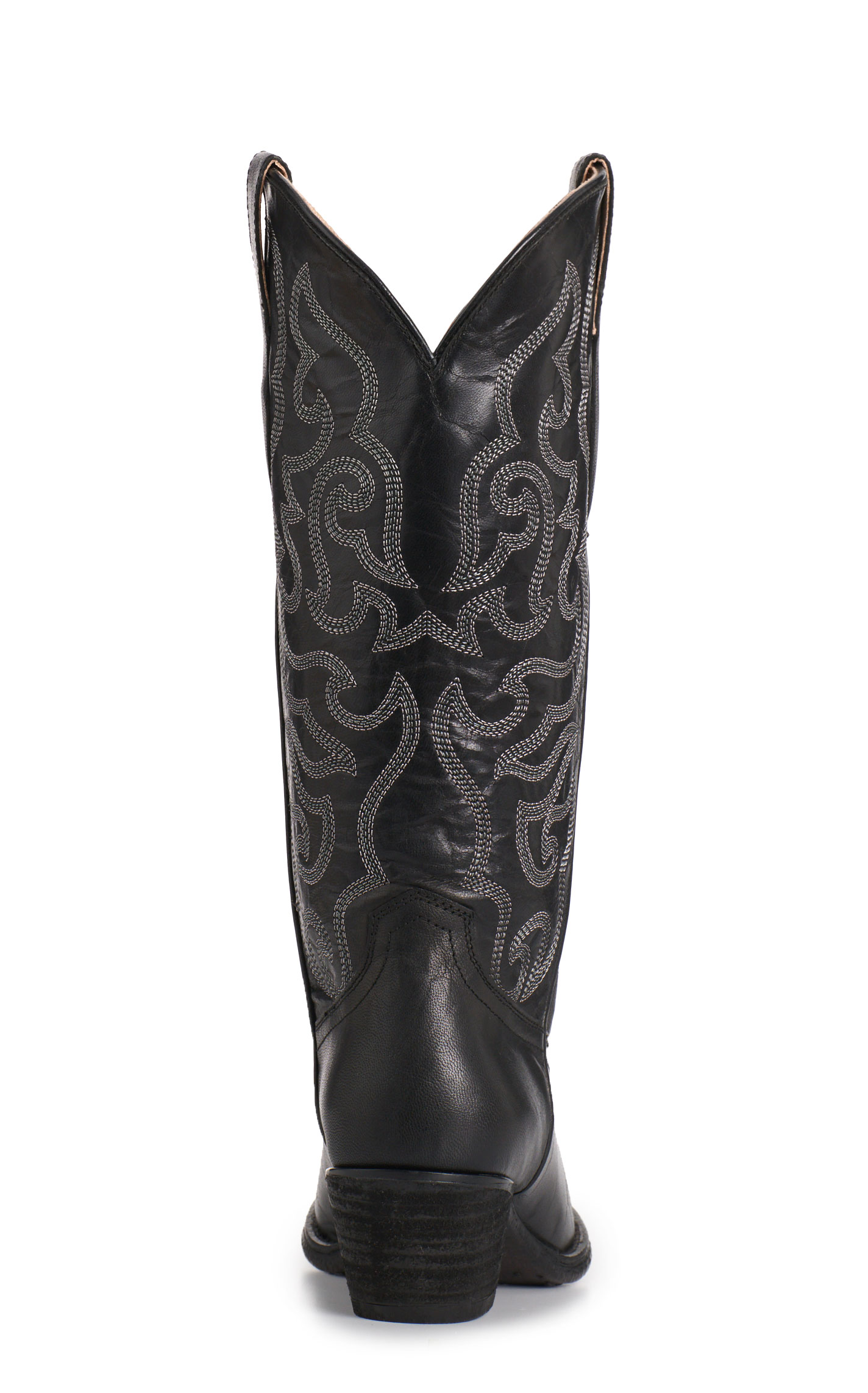 Rockin' C Women's Black Classic Stitch Round Toe Cowboy Boots - Image 1