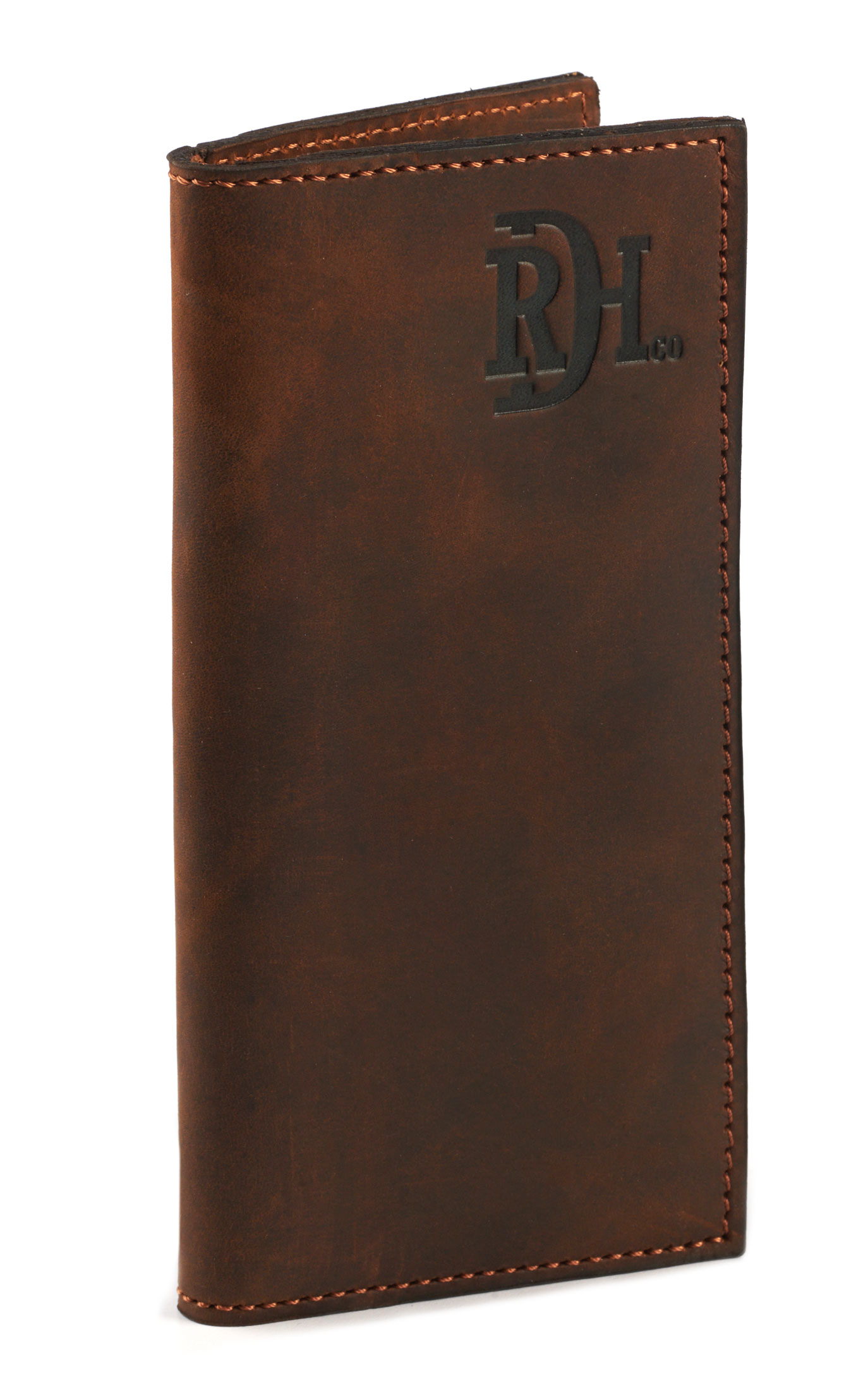 Red Dirt Hat Co. Oiled Brown Rodeo Wallet / Checkbook Cover - Image 1
