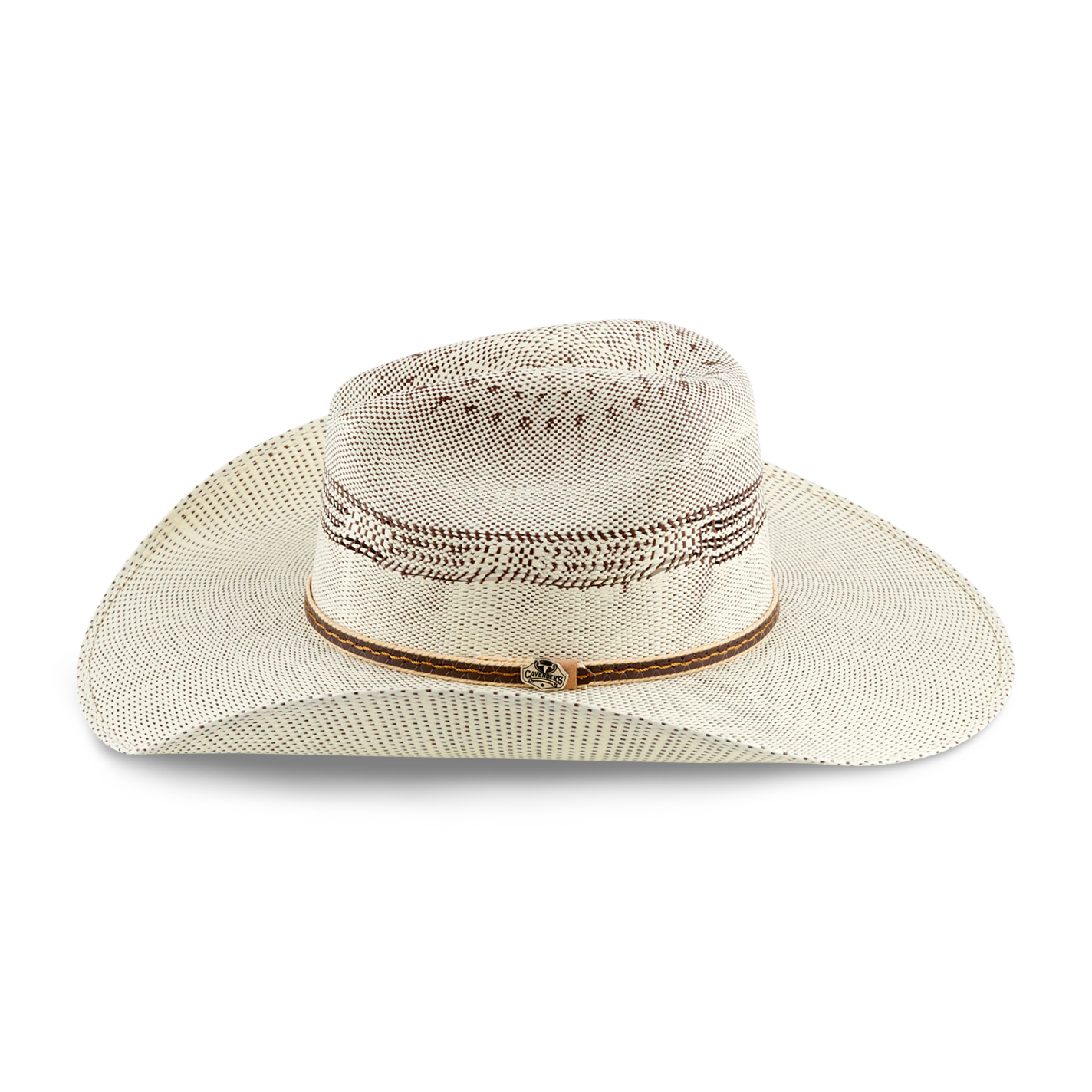 Cavender's Collection Bangora Two-Toned Cattleman Crown Duke Straw Cowboy Hat - Image 1