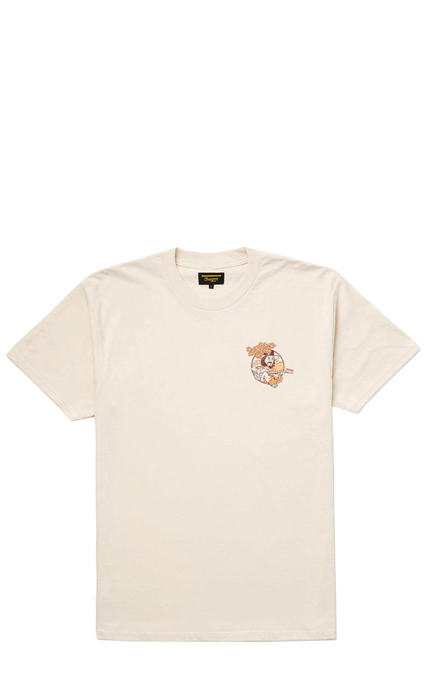 Seager X Waylon Jennings Men's Cream Only Daddy Graphic T-Shirt - Image 1
