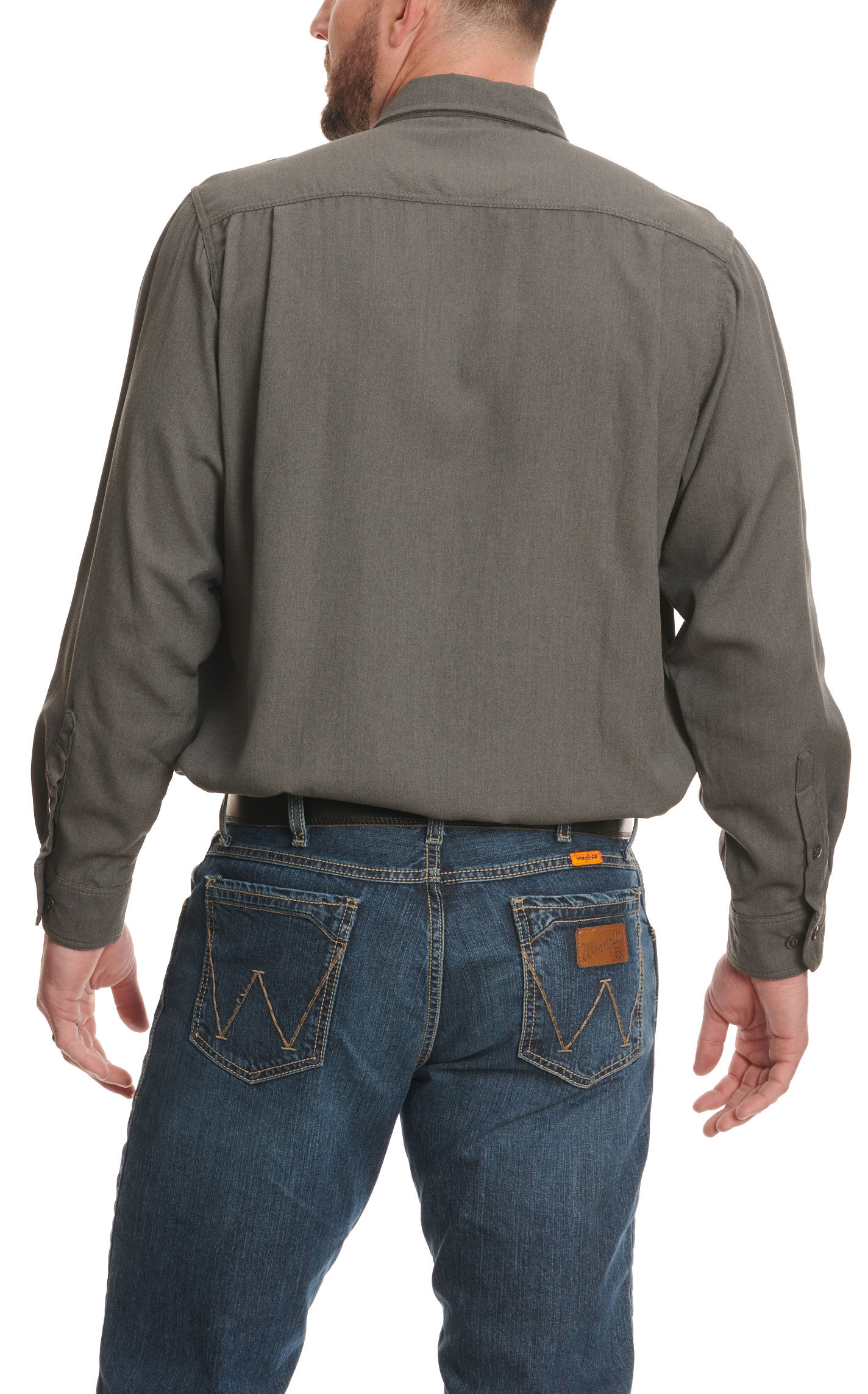 Lapco Men's Charcoal Gray Long Sleeve FR Work Shirt - Big & Tall Sizes - Image 1