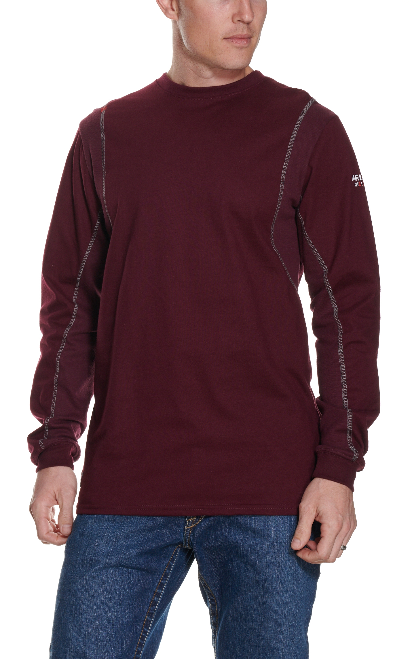Ariat Men's Malbec AC Crew FR Work T-Shirt - Big & Tall - Image 1