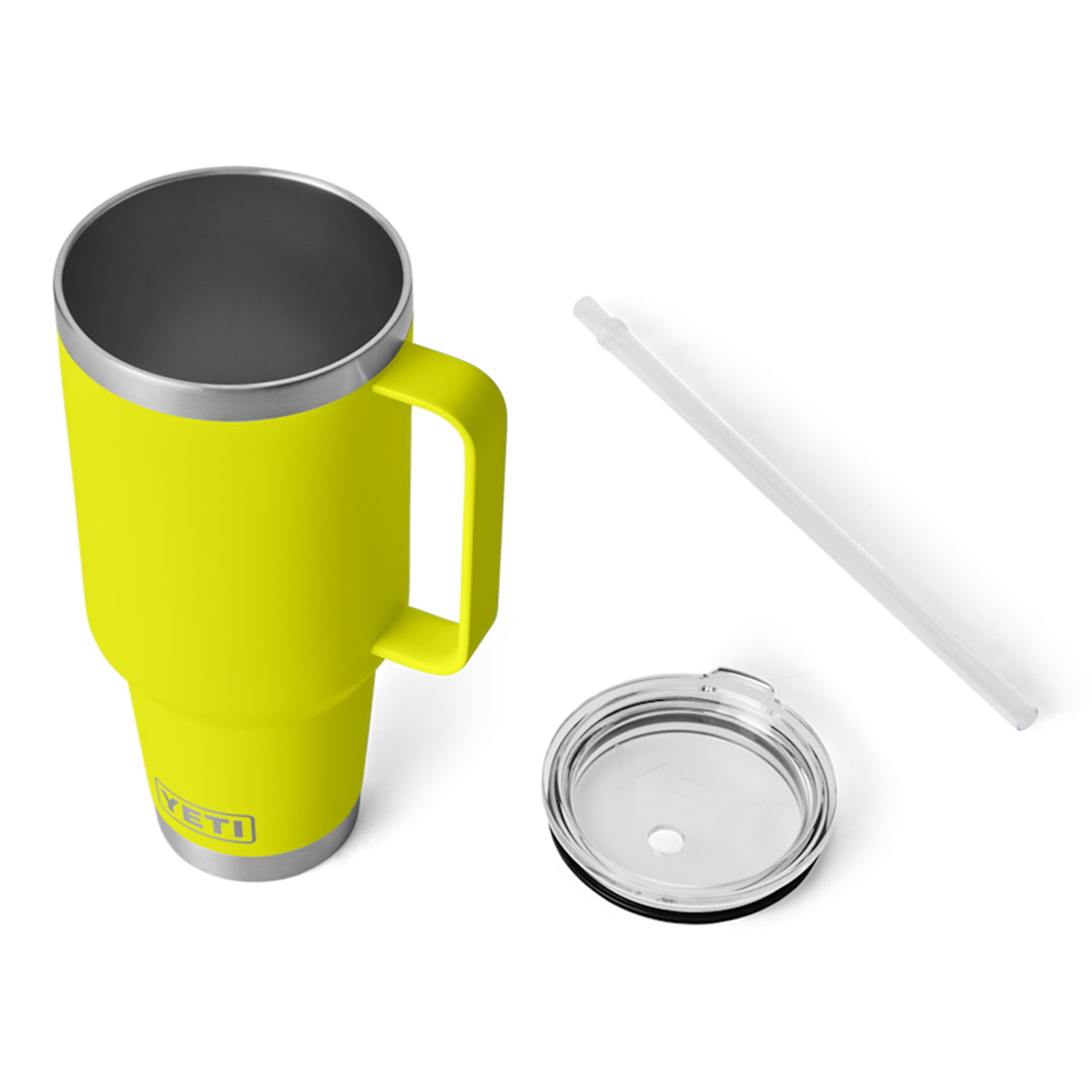YETI Rambler Firefly Yellow 42 oz Straw Mug with Straw Lid - Image 1