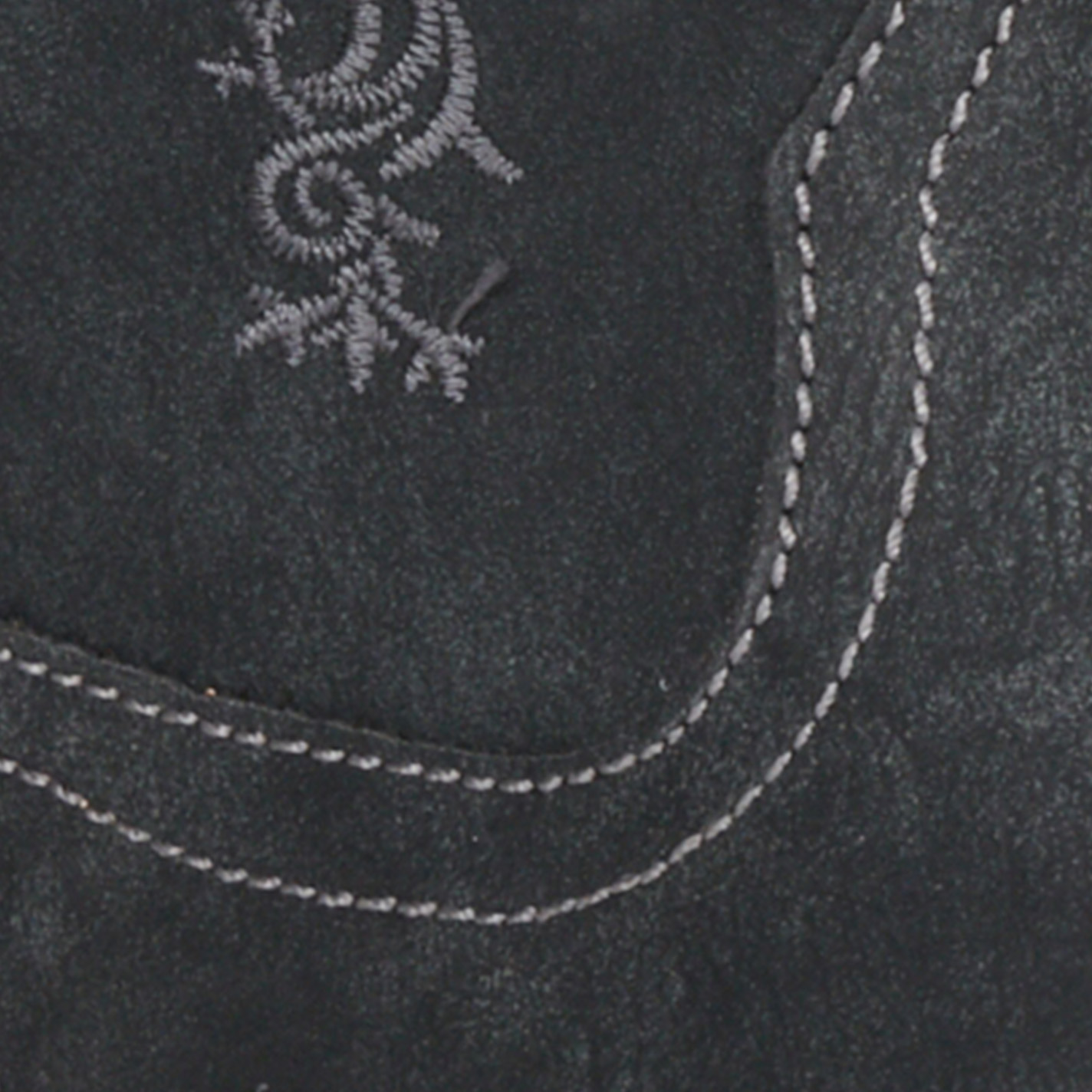 Roper Women's Black Bomber with Scroll Embroidery Wide Square Toe Cowboy Boots - Image 1