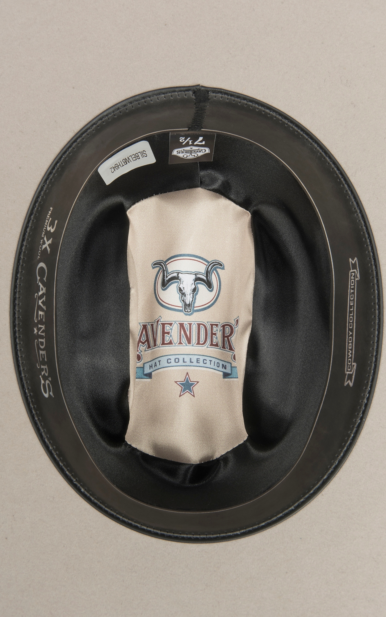 Cavender's Cowboy Collection 3X Silverbelly Cattleman's Crown Premium Wool Cowboy Hat - Image 1