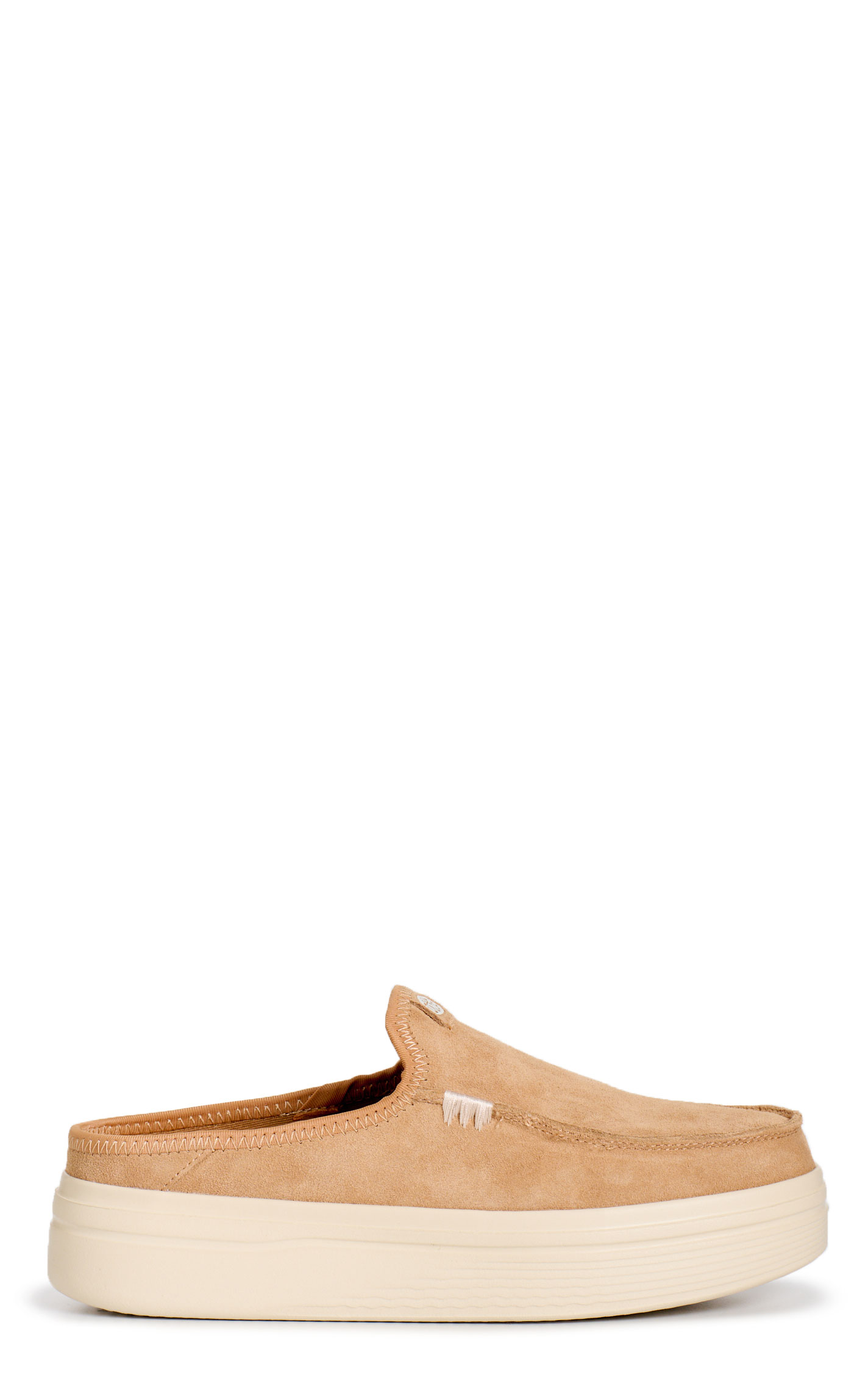 Hey Dude Women's Tan Suede Austin Lift Classic Shoes  - Image 1