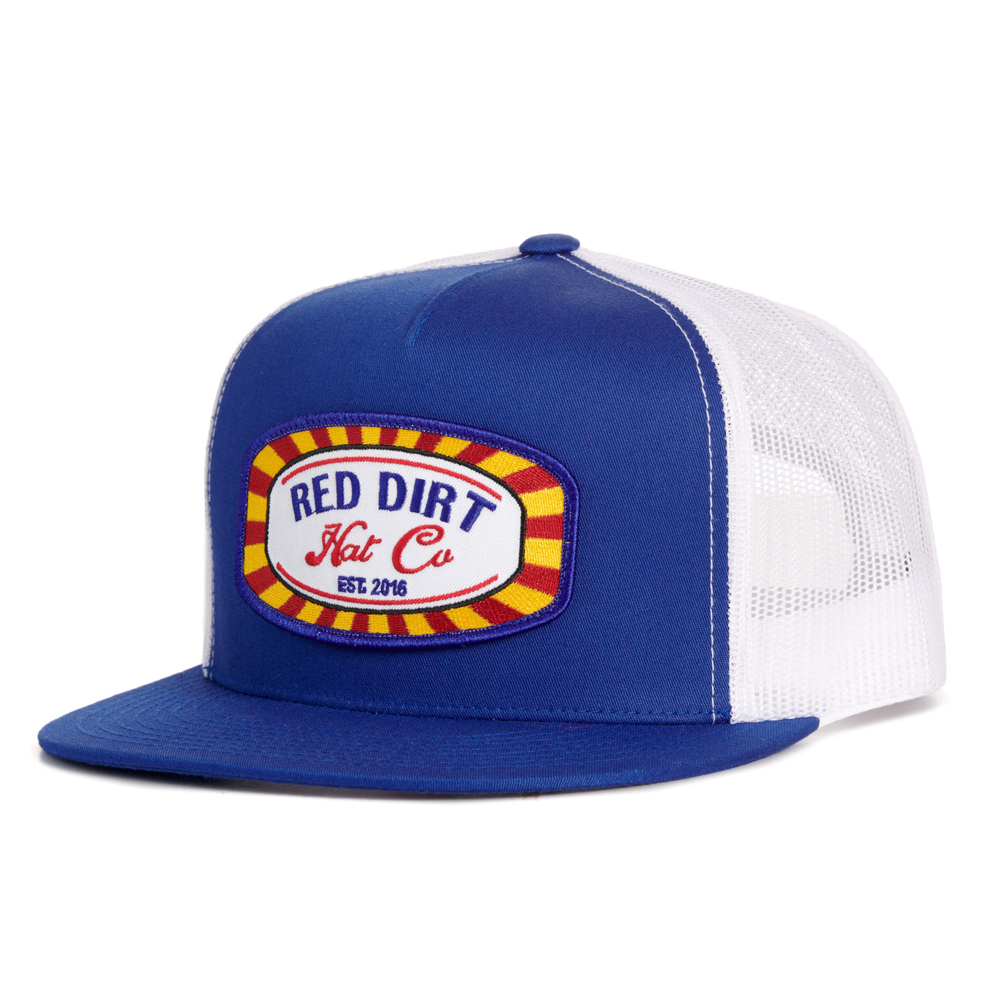 Red Dirt Hat Co. Men's Royal Blue Big Top Logo Patch Cap - Image 1