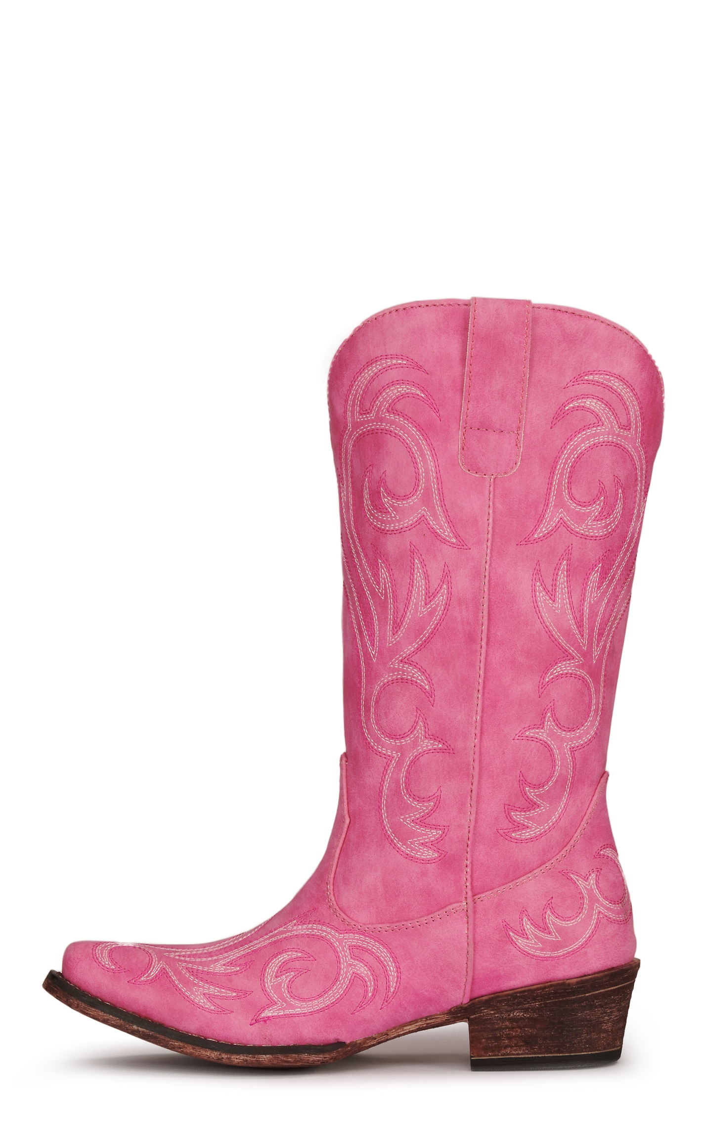 Roper Women's Pink Snip Toe Cowboy Boots - Image 1