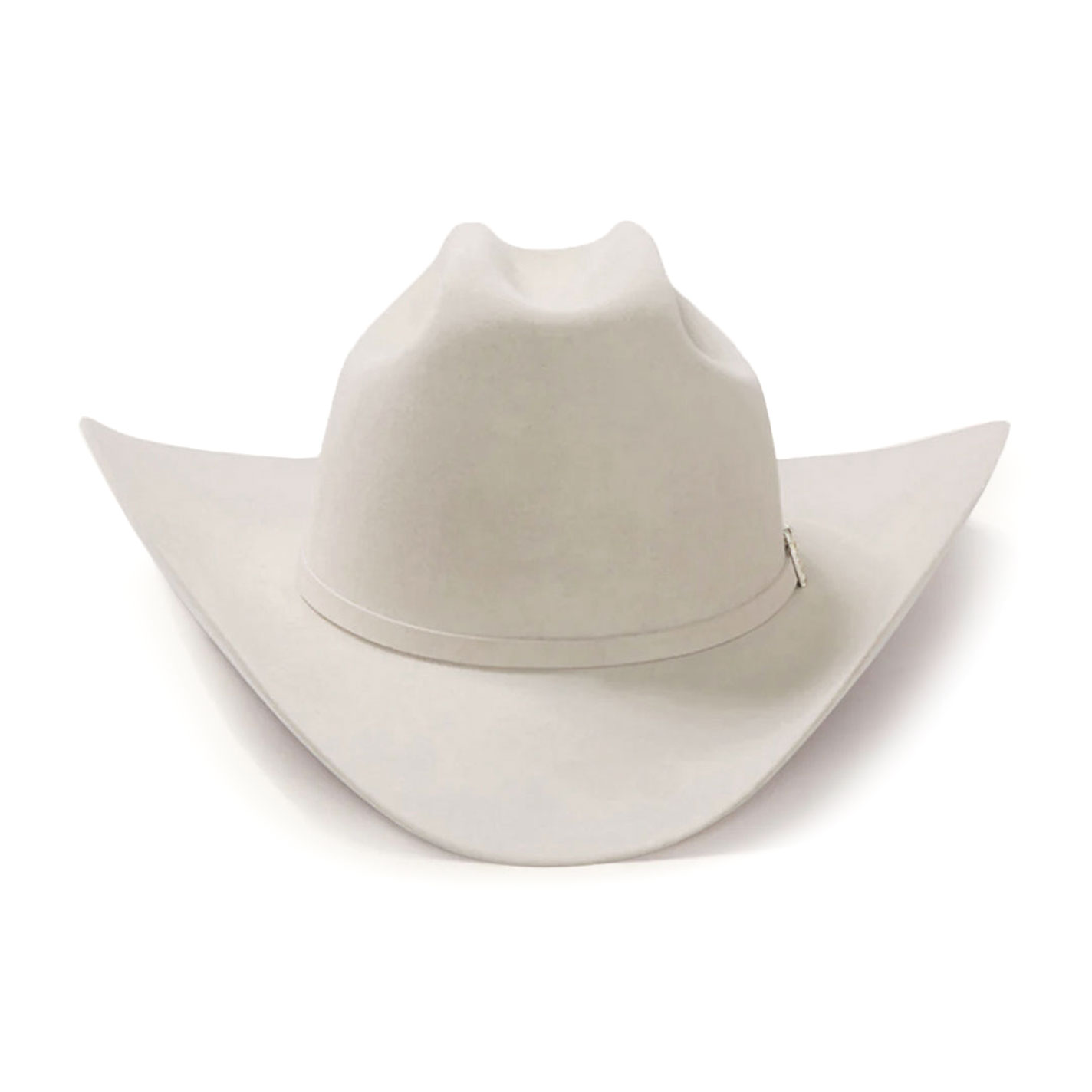 Stetson El Patron 30X Silverbelly Felt Cattleman's Crown Cowboy Hat - Image 1