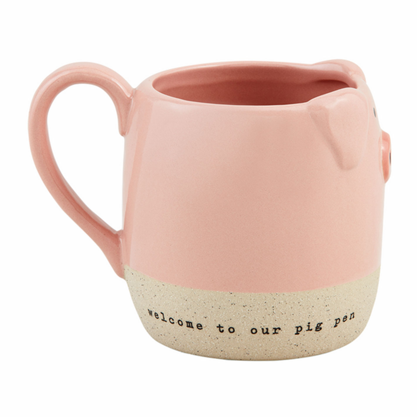 Mud Pie Pink Pig Welcome to Our Pig Pen Mug - Image 1