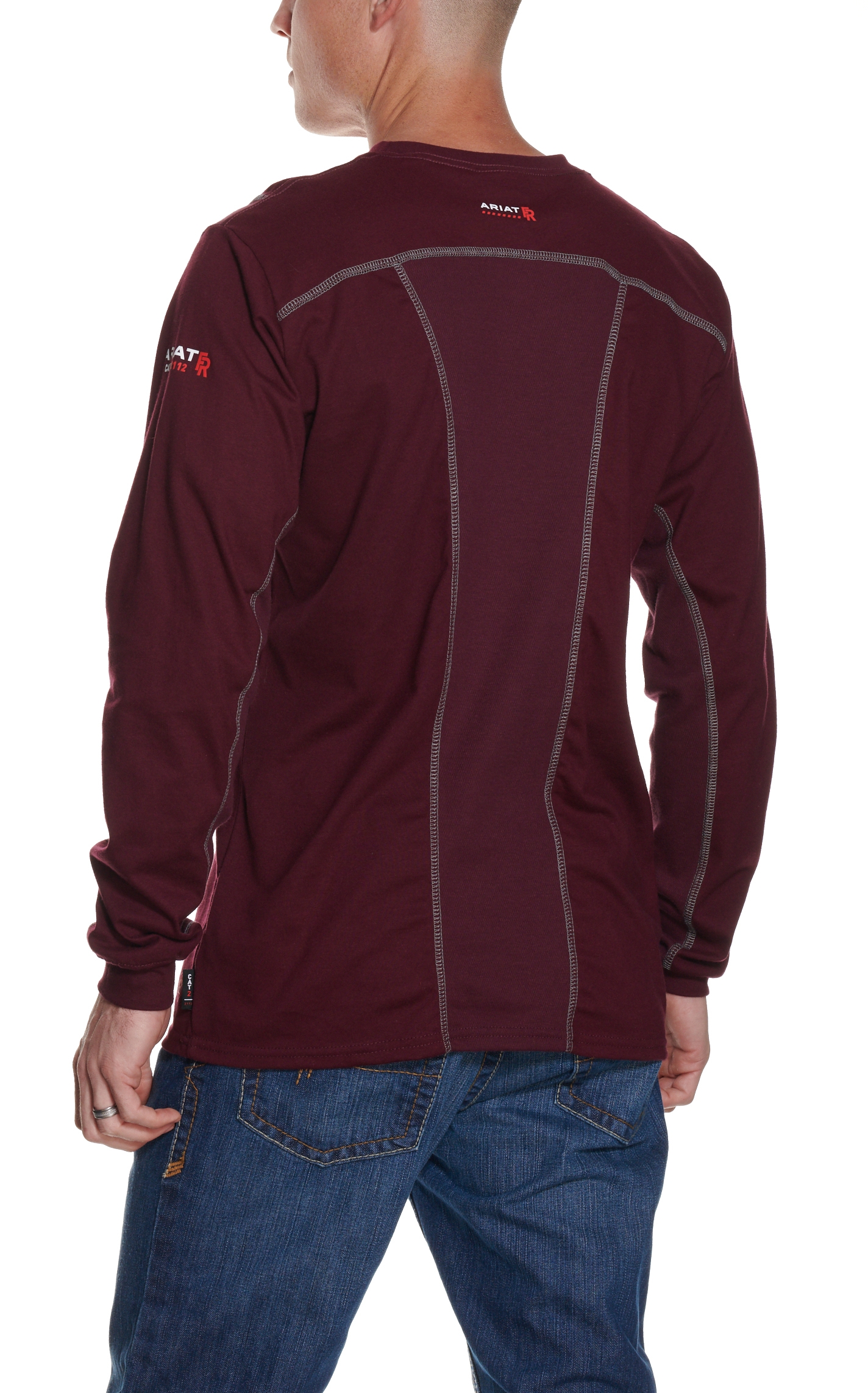 Ariat Men's Malbec AC Crew FR Work T-Shirt - Big & Tall - Image 1