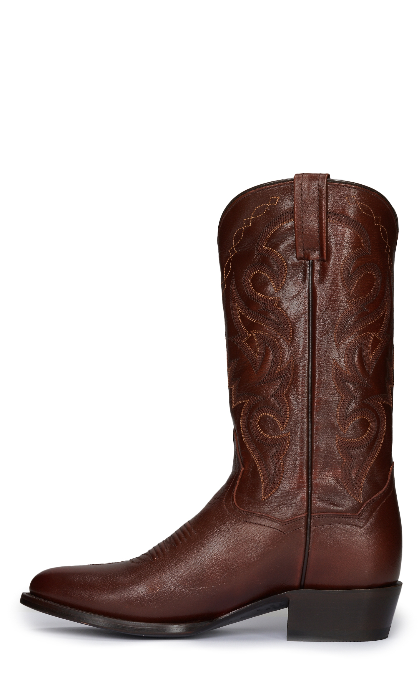 Dan Post Men's Antiqued Tan Round Toe Cowboy Boot - Image 1