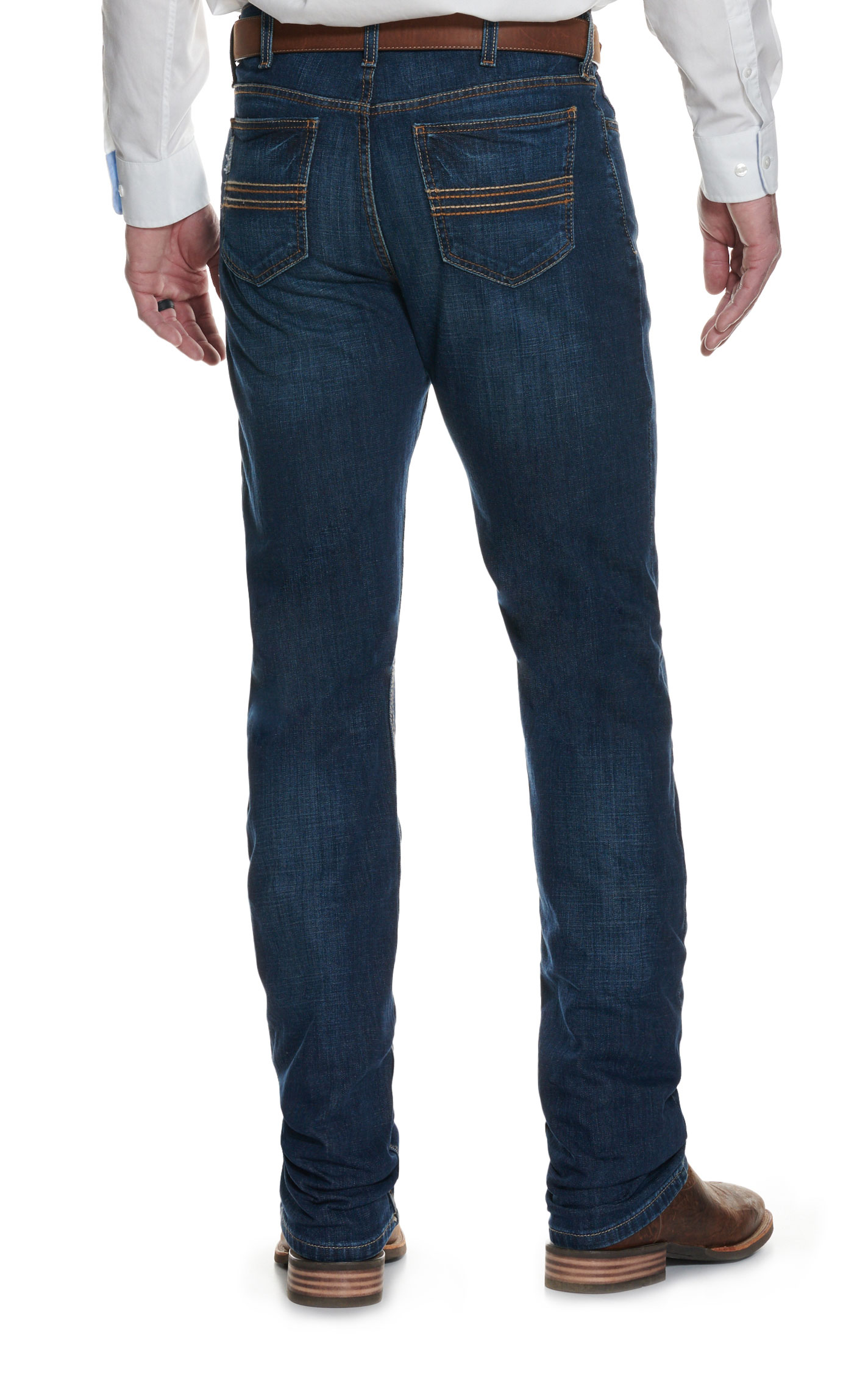 Cinch Men's Silver Label Dark Wash Slim Fit Performance Stretch Straight Leg Jeans - Image 1